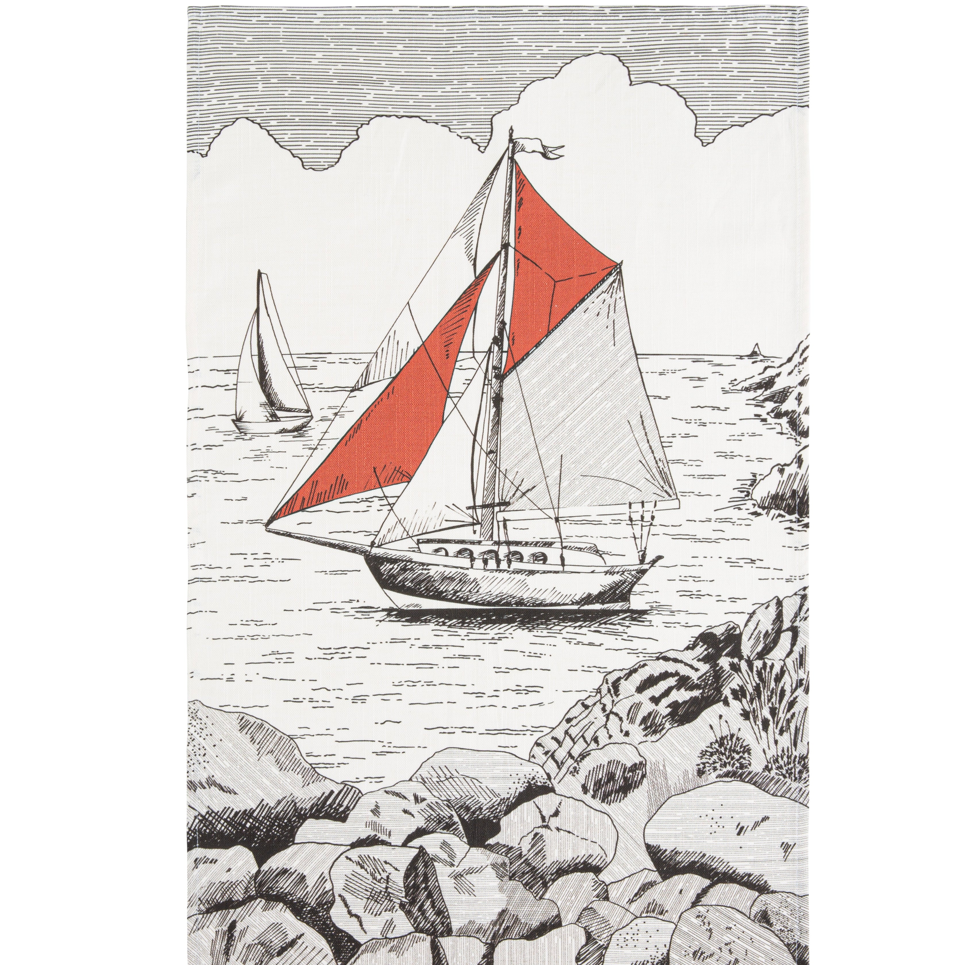 Torchon Voilier Rectangulaire