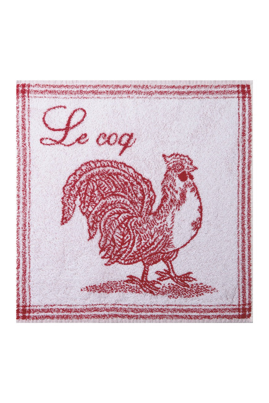 Essuie-mains jacquard éponge Le Coq – Coucke