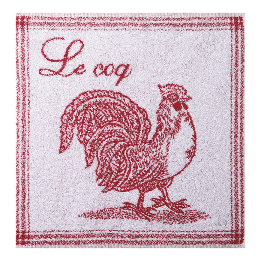 Essuie-mains jacquard éponge Le Coq – Coucke