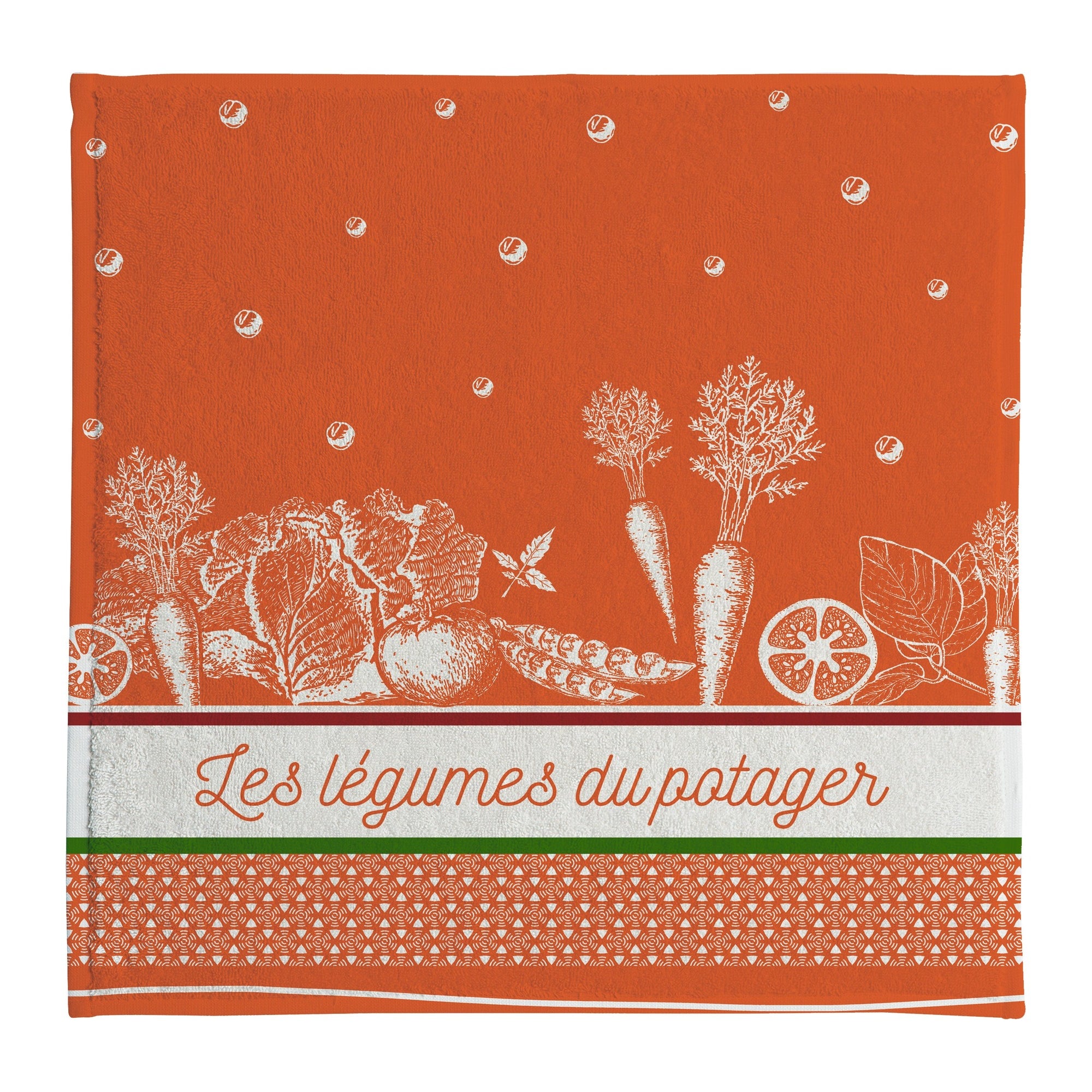 Essuie-mains jacquard éponge Légumes du Potager – Coucke