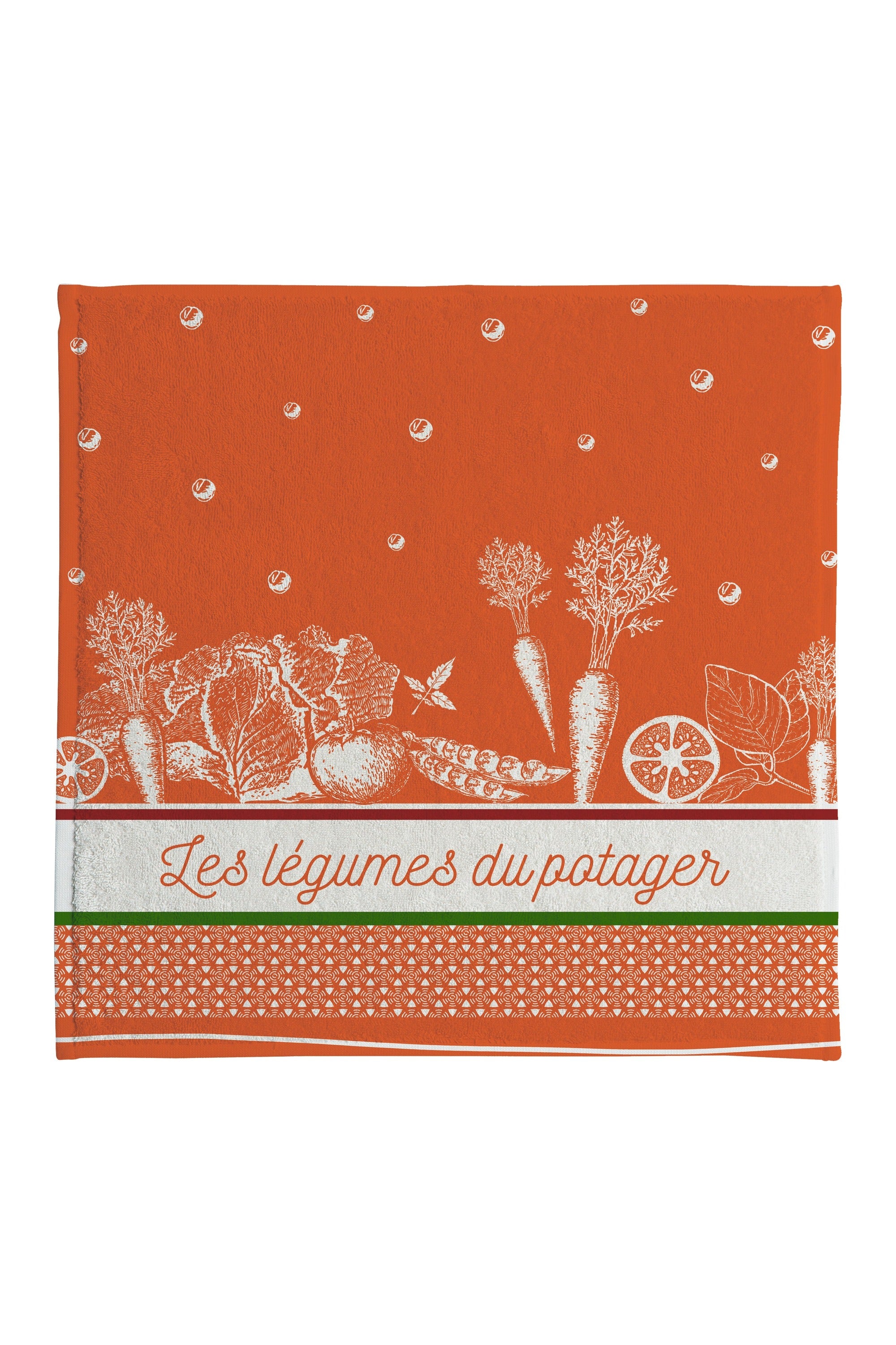Essuie-mains jacquard éponge Légumes du Potager – Coucke