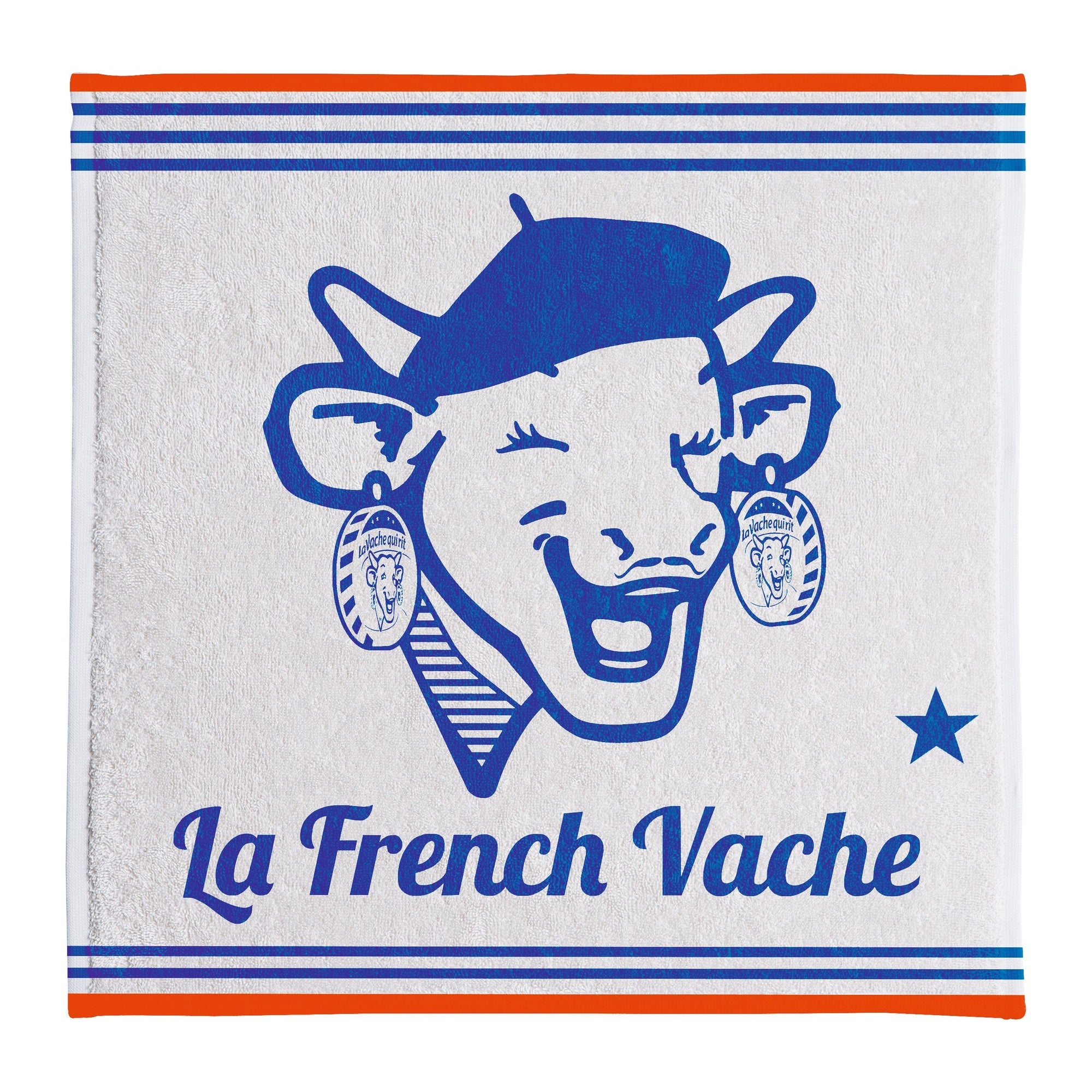 Essuie-mains jacquard éponge La Vache Qui Rit ® La French – Coucke