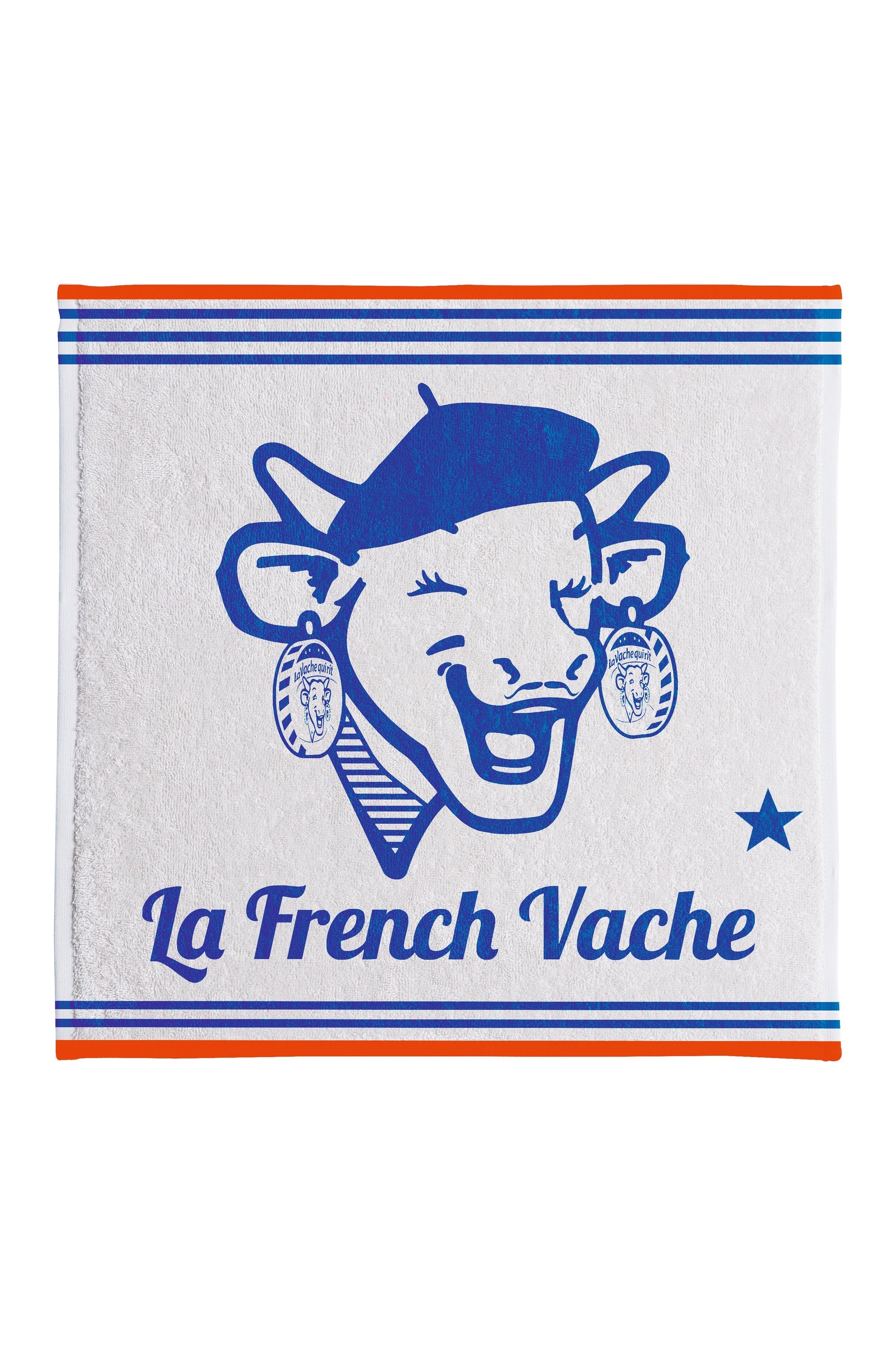 Essuie-mains jacquard éponge La Vache Qui Rit ® La French – Coucke