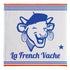 Essuie-mains jacquard éponge La Vache Qui Rit ® La French 50x50 cm