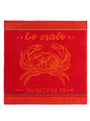 Essuie-mains jacquard éponge Crabe Rouge – Coucke
