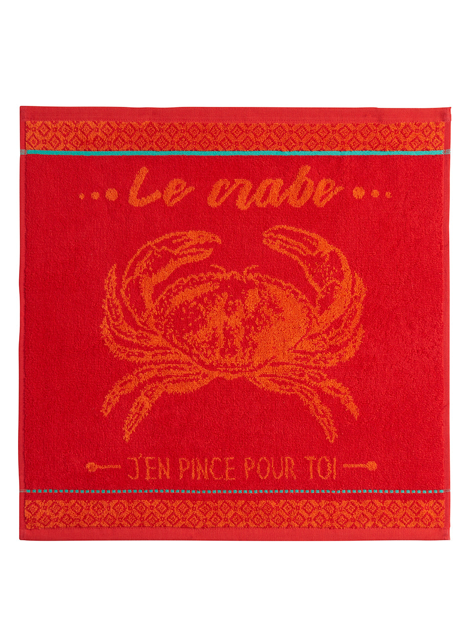 Square Sponge Red Crab Square