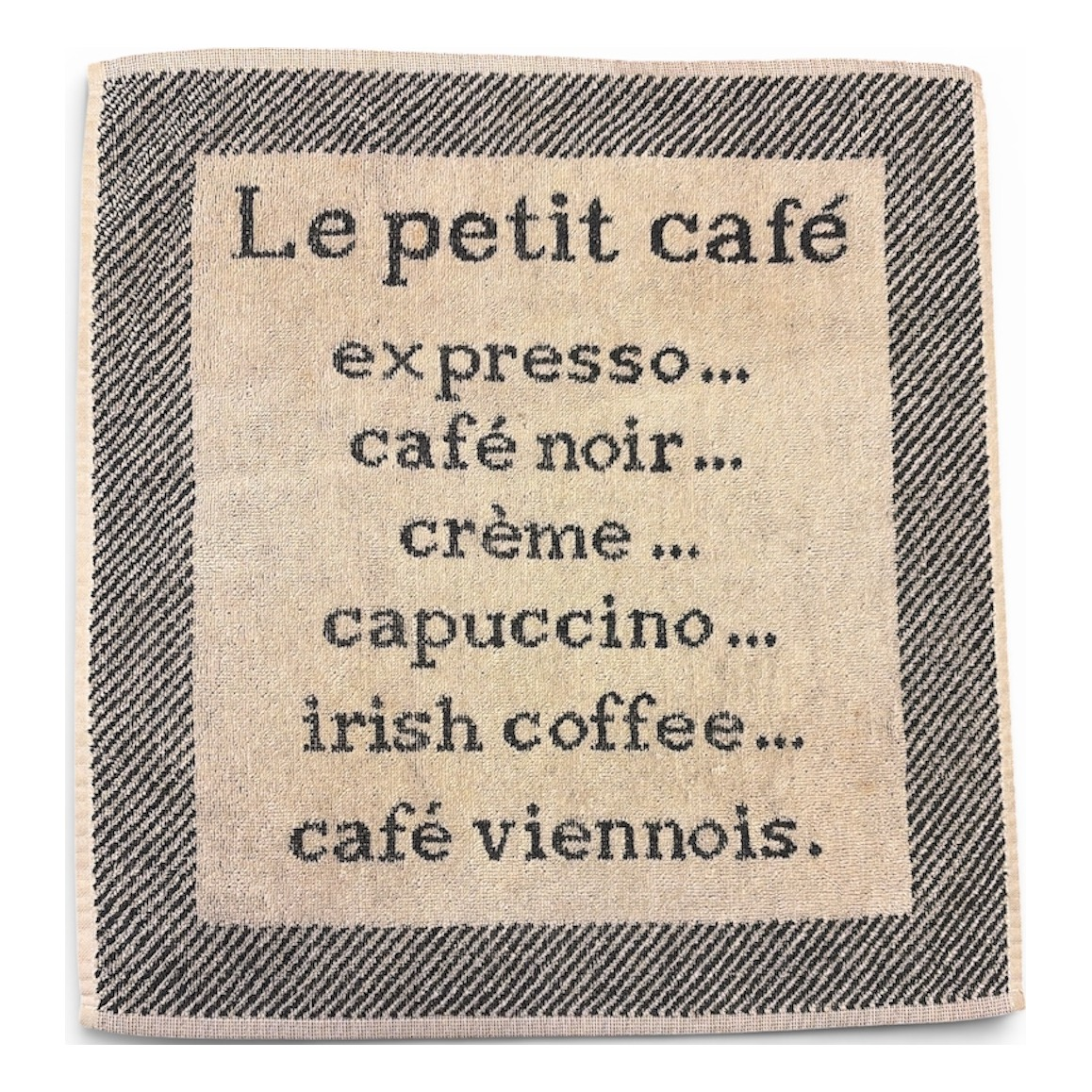 Essuie-mains jacquard éponge Le Petit Café – Coucke