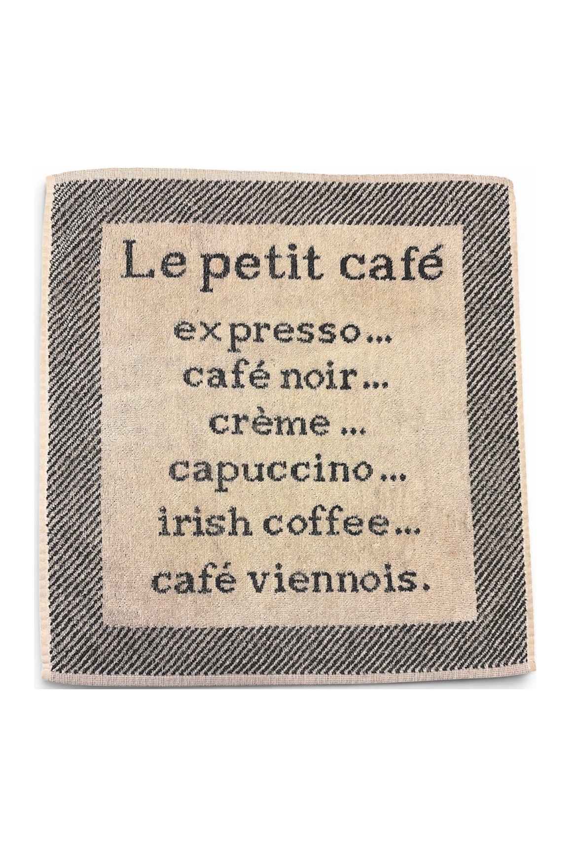 Essuie-mains jacquard éponge Le Petit Café – Coucke