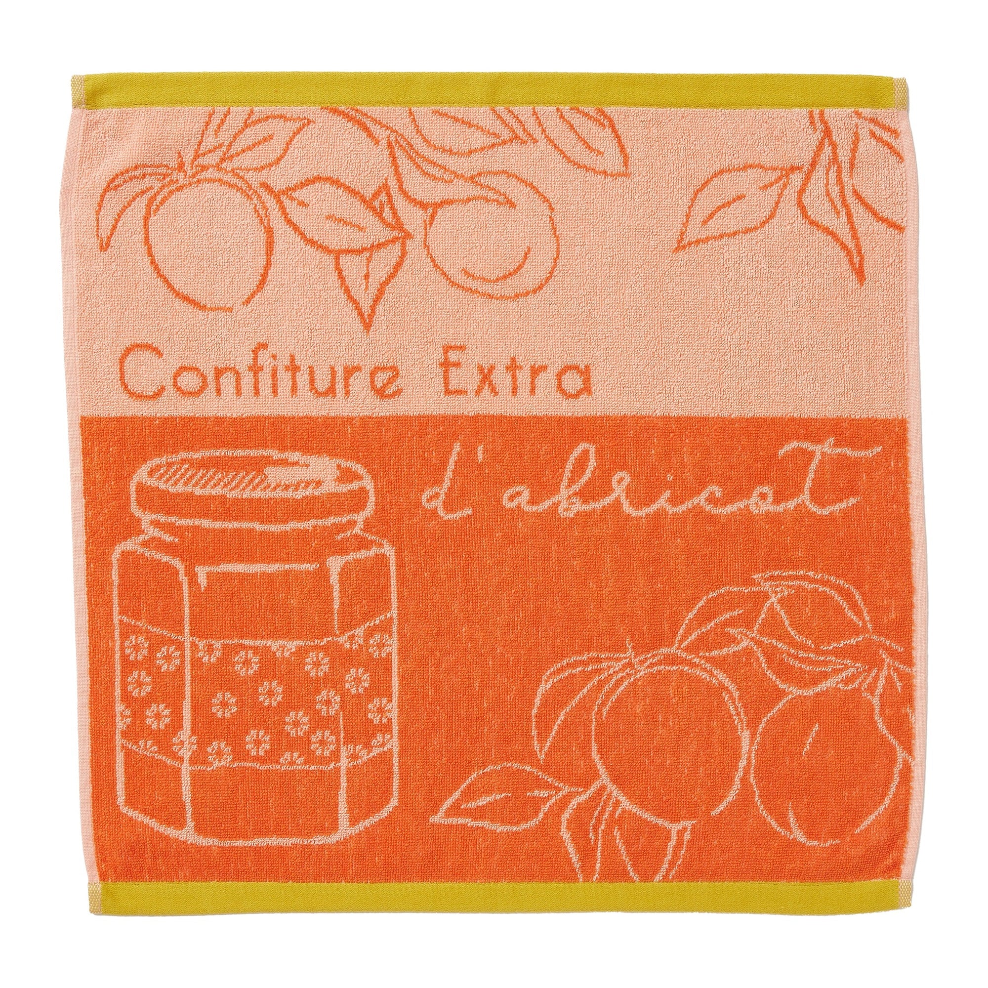 Essuie-mains jacquard éponge Délice d'Abricots – Coucke