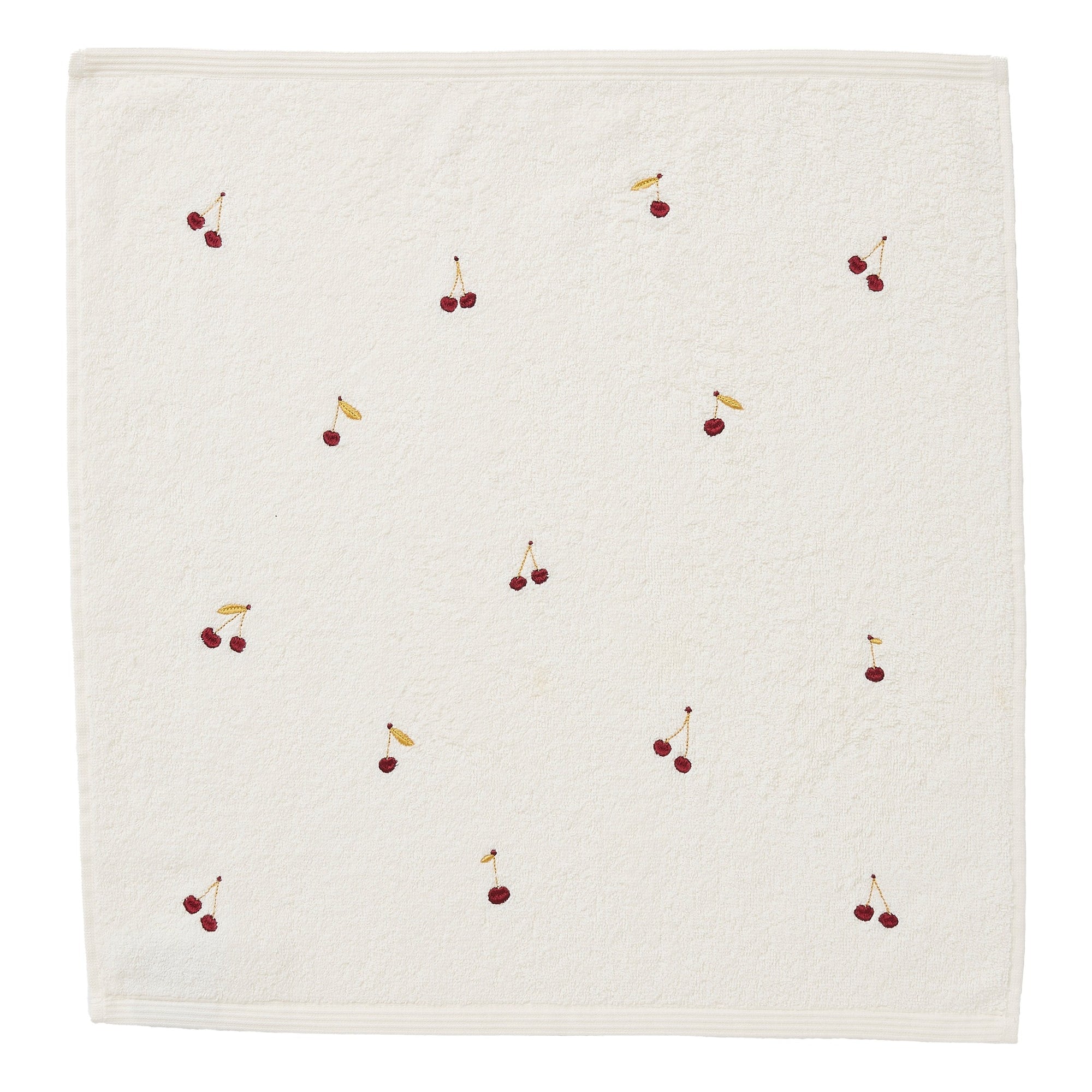 Essuie-mains jacquard éponge brodé Les Cerises – Coucke