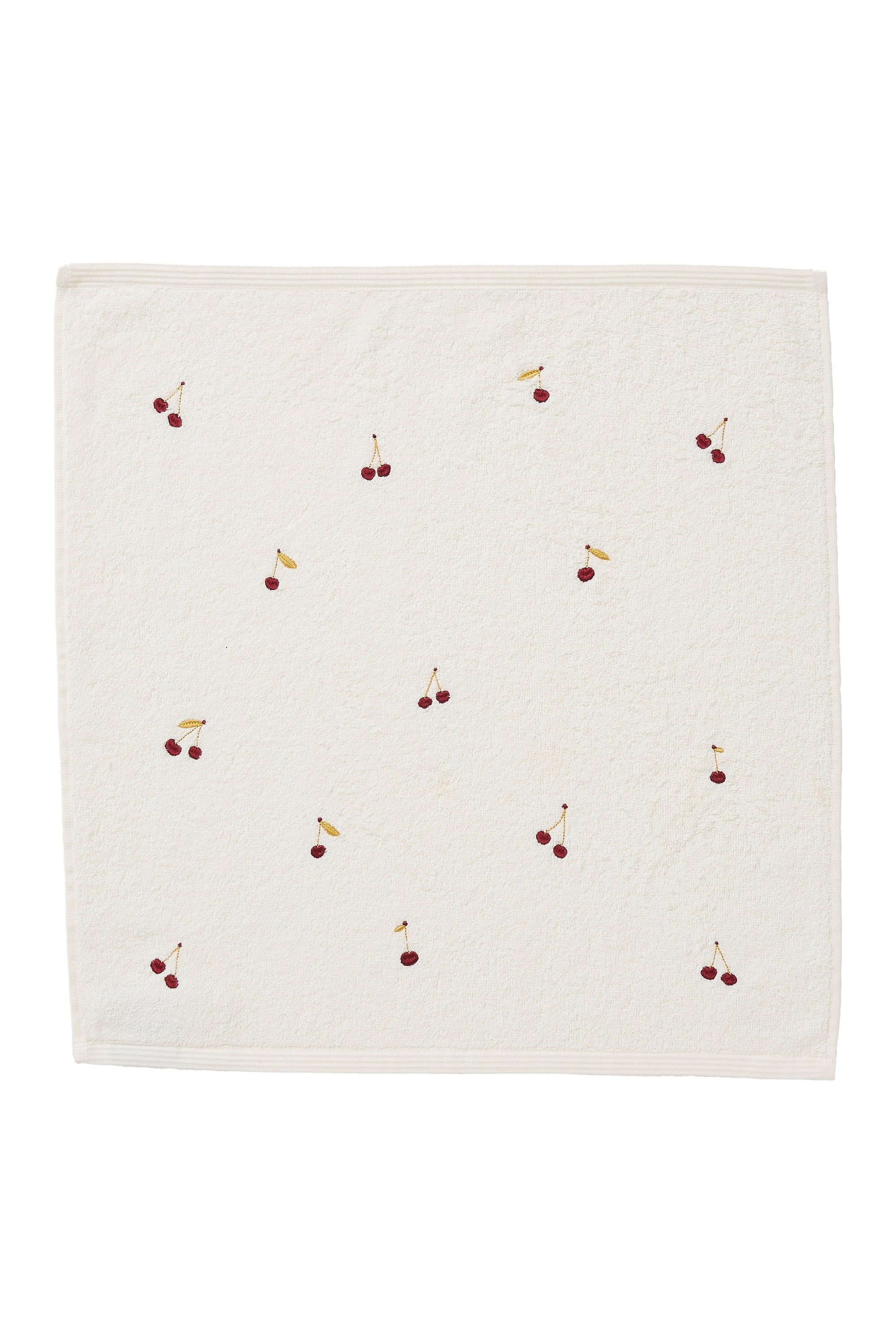 Essuie-mains jacquard éponge brodé Les Cerises – Coucke