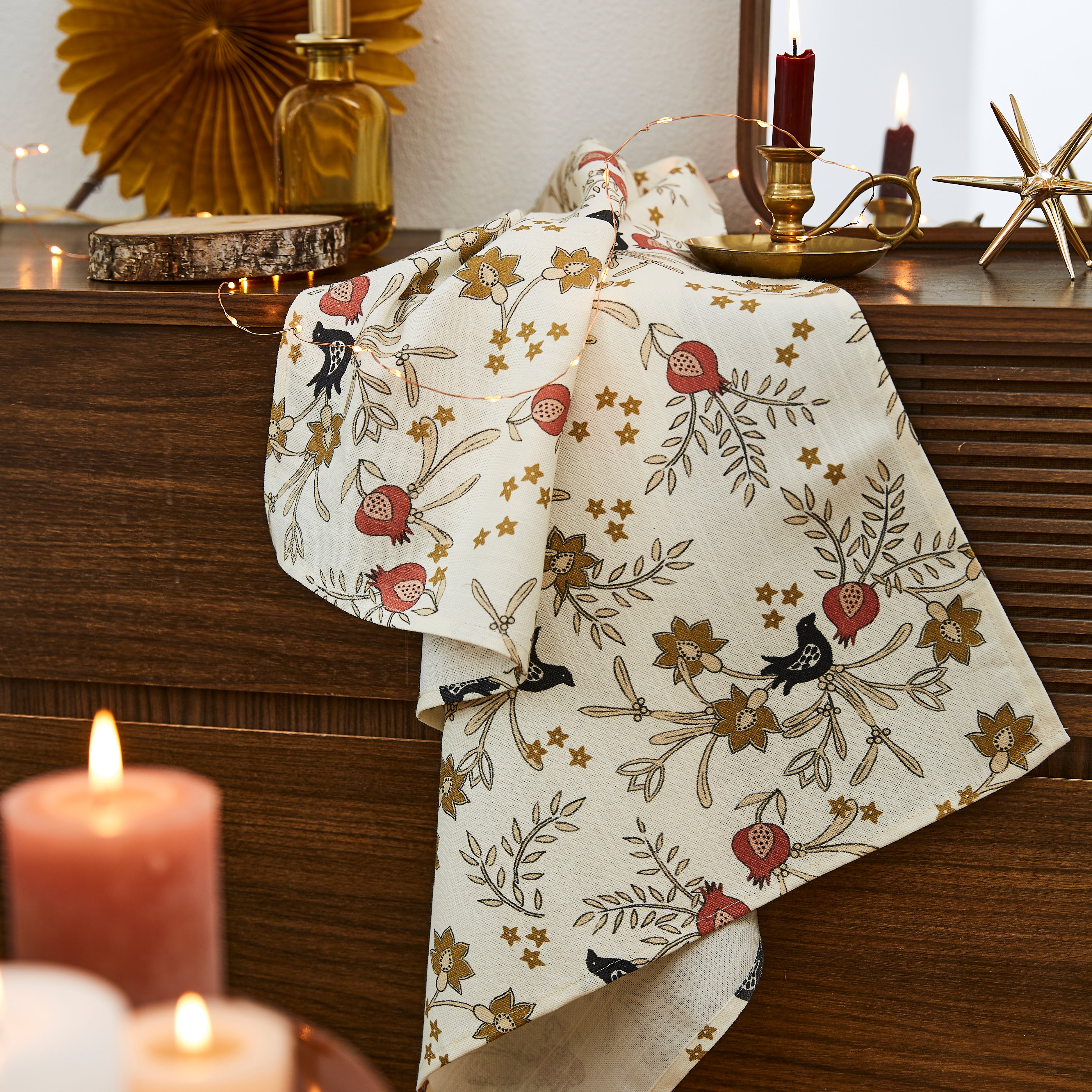 Pomegranate Cotton & Linen Blend Napkins (Pack of 6)