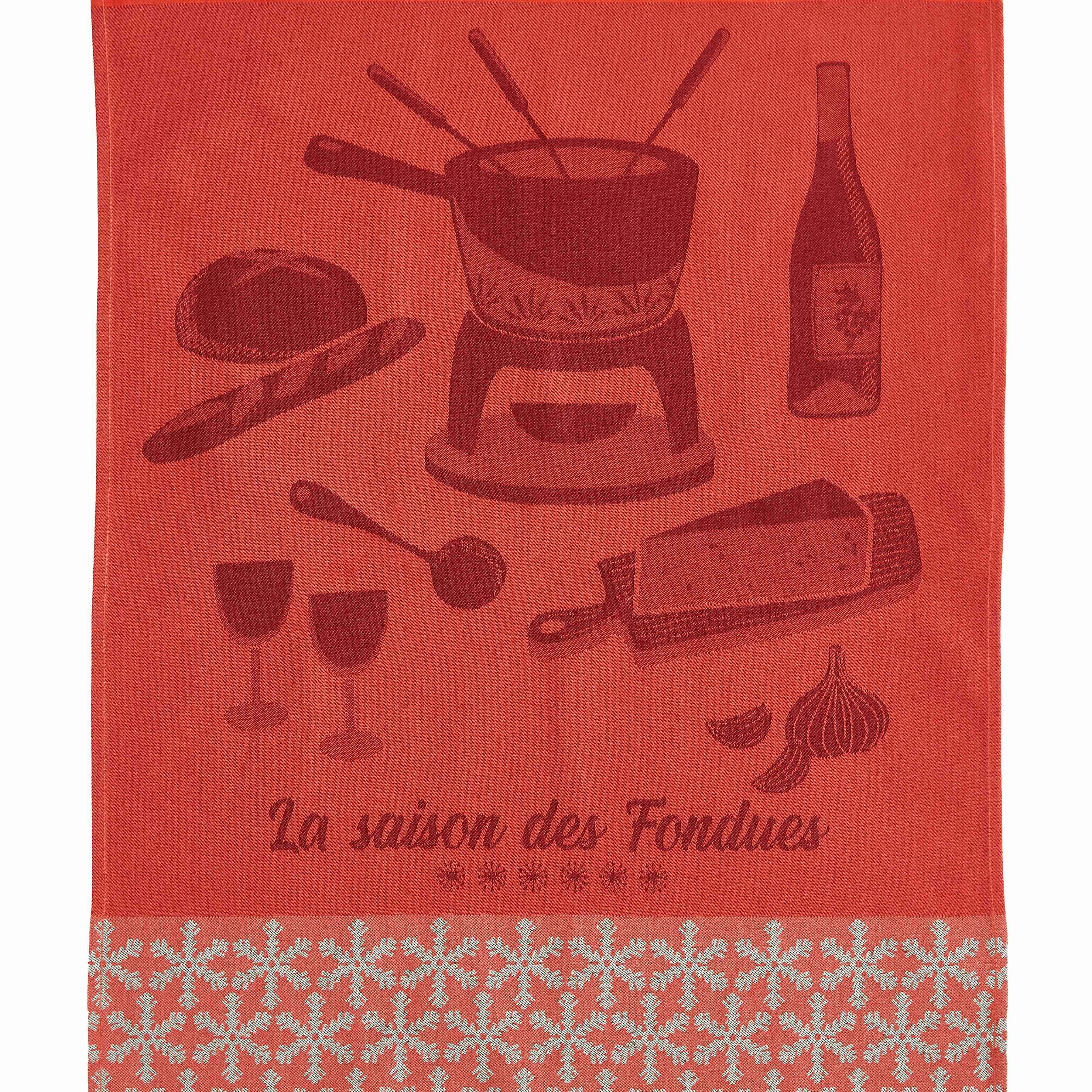 Rectangular Fondue Season Tea Towel