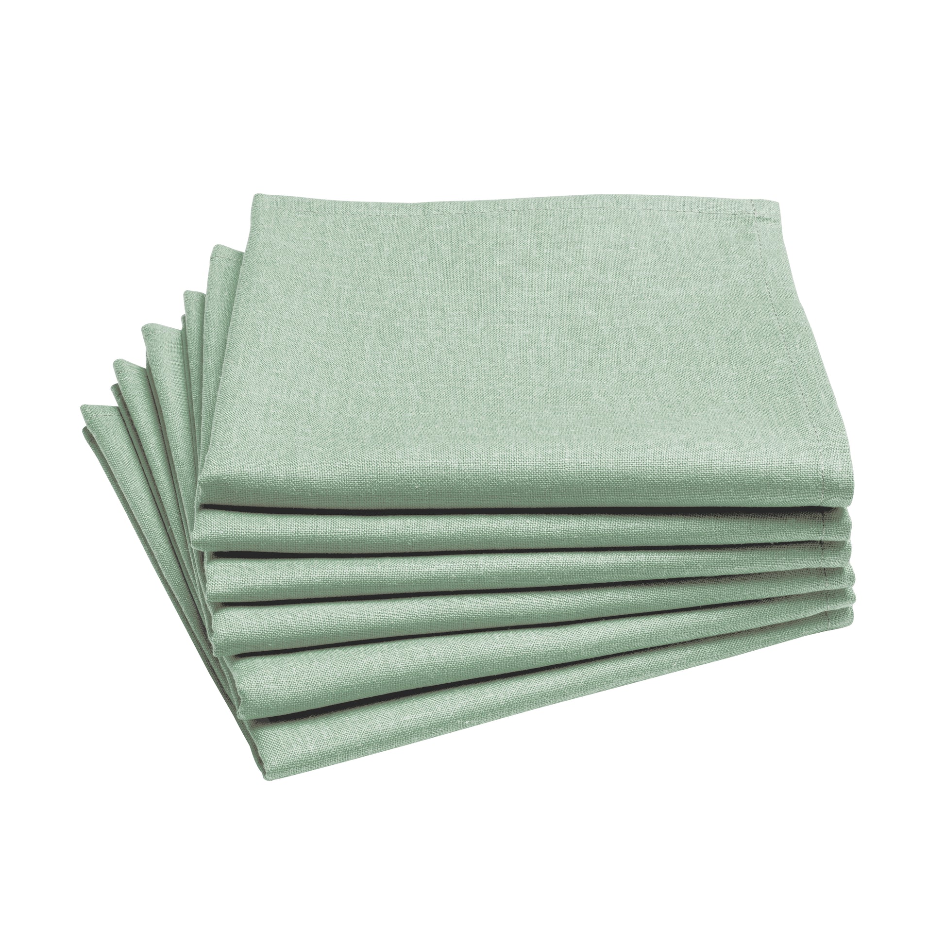 Serviettes de table coton Cambrai en 8 coloris (Lot de 6)