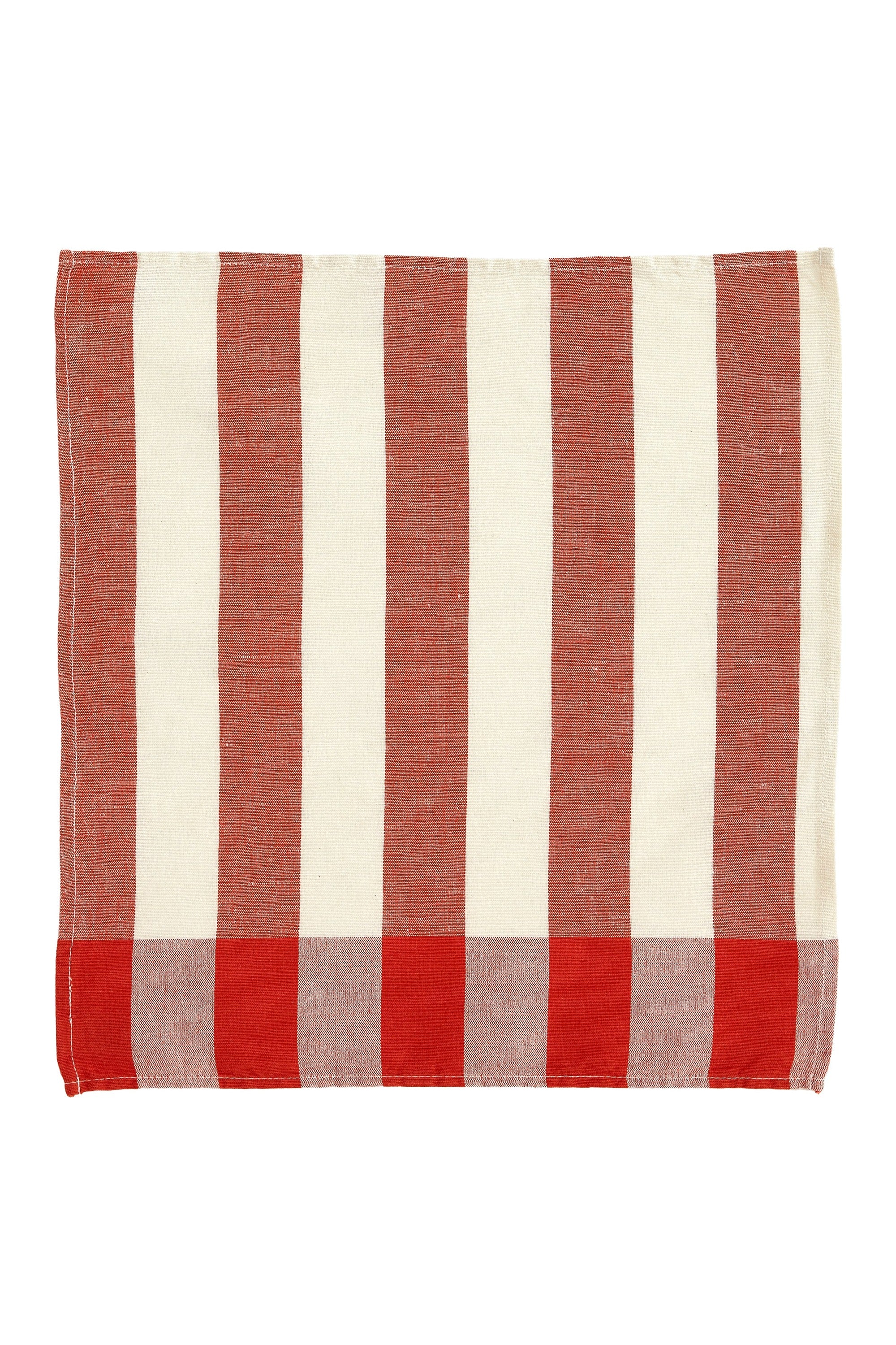 Serviette de table lin & coton Malo Rouge (à l'unité) – Coucke