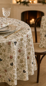 Nappe métis coton & lin Grenades Ronde – Coucke – vue 2