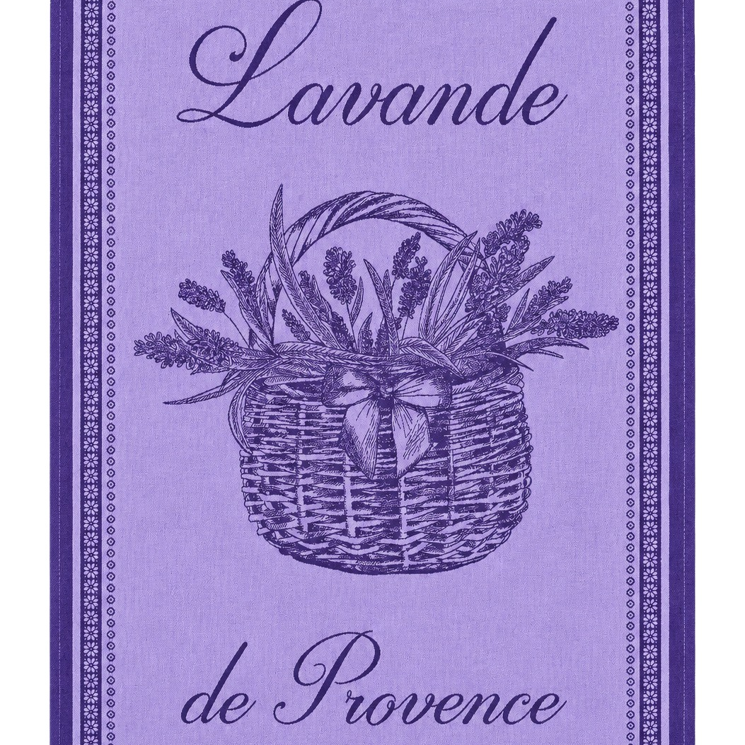 Torchon jacquard Lavande Lavande – Coucke