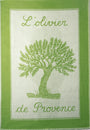 Torchon jacquard Olivier Amande – Coucke
