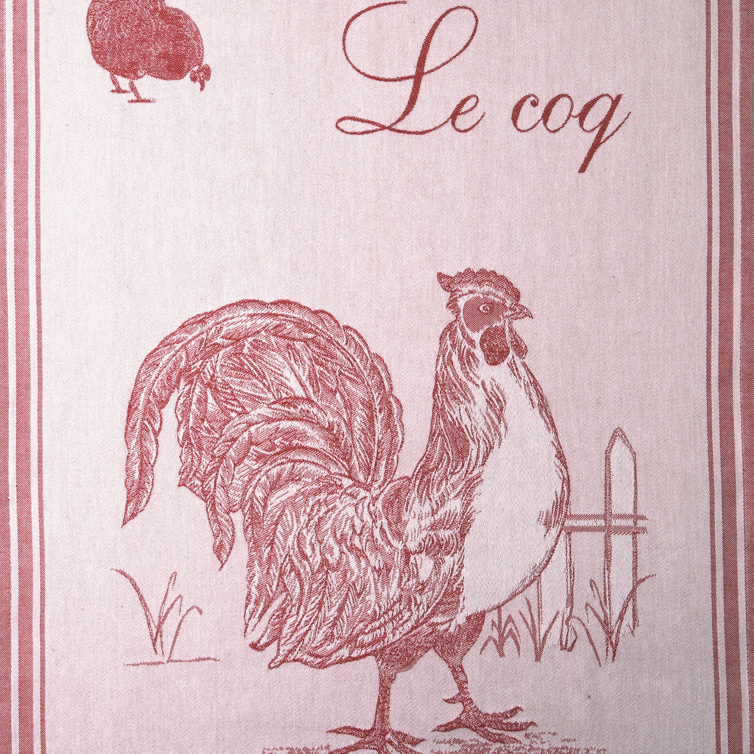 The Coq Rectangular Tea Towel