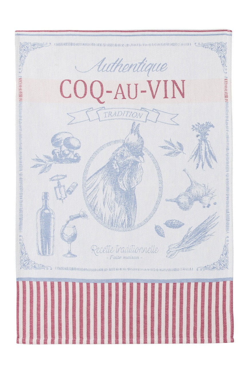 Torchon jacquard Coq au Vin – Coucke