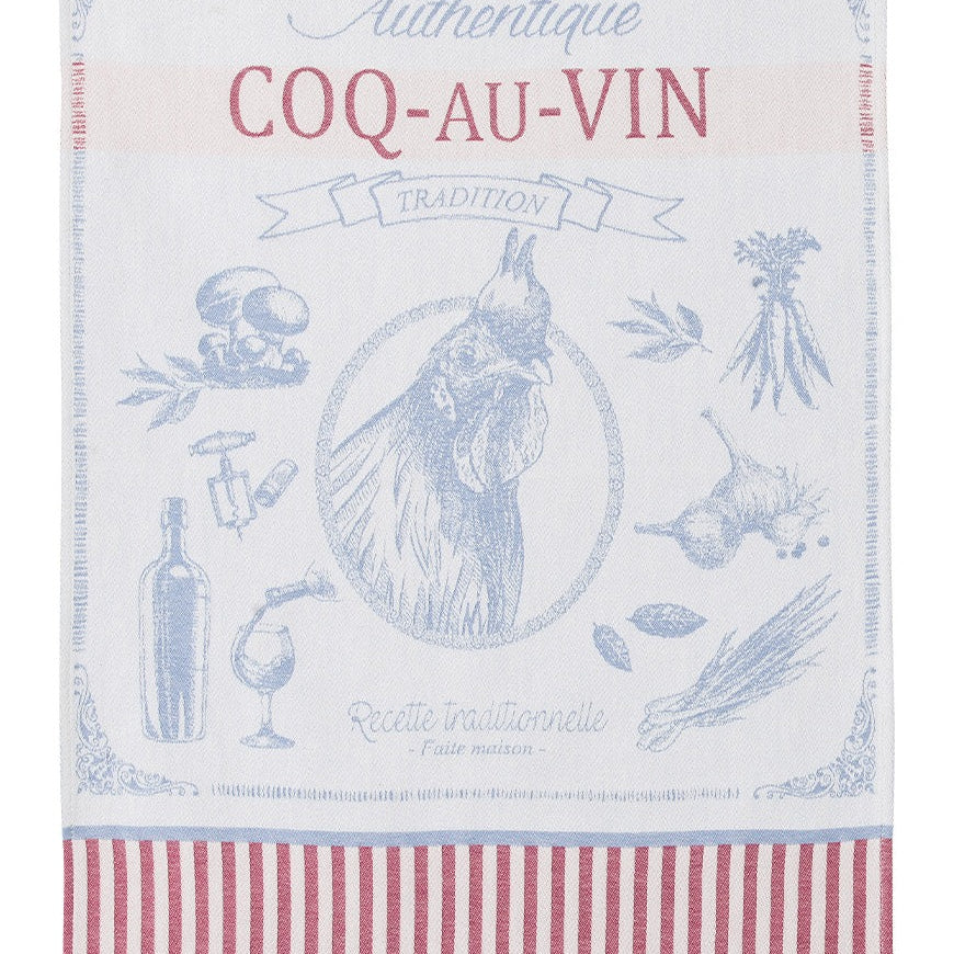 Torchon jacquard Coq au Vin – Coucke