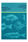 Torchon jacquard Banc de Poissons – Coucke