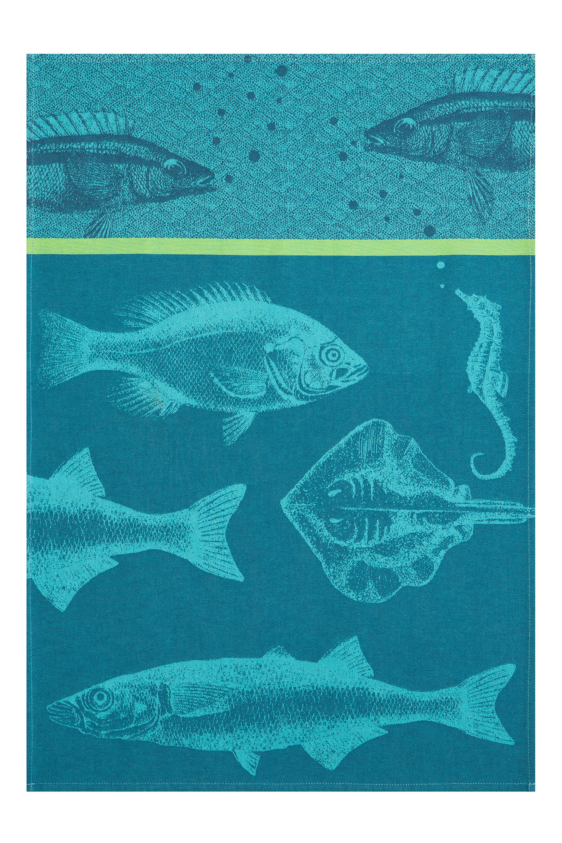Rectangular Fish Bench Tea Towel