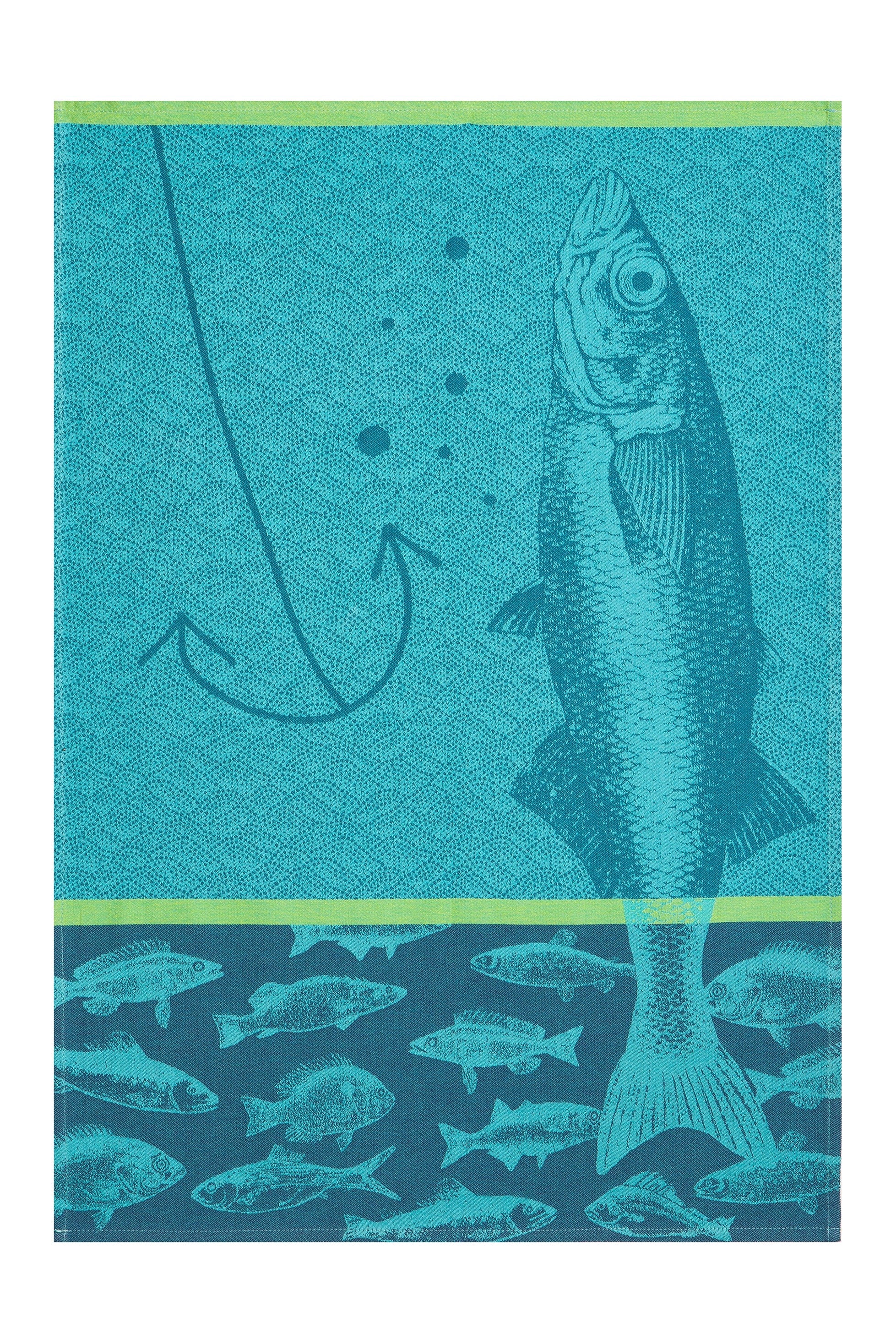 Torchon jacquard Poissons – Coucke
