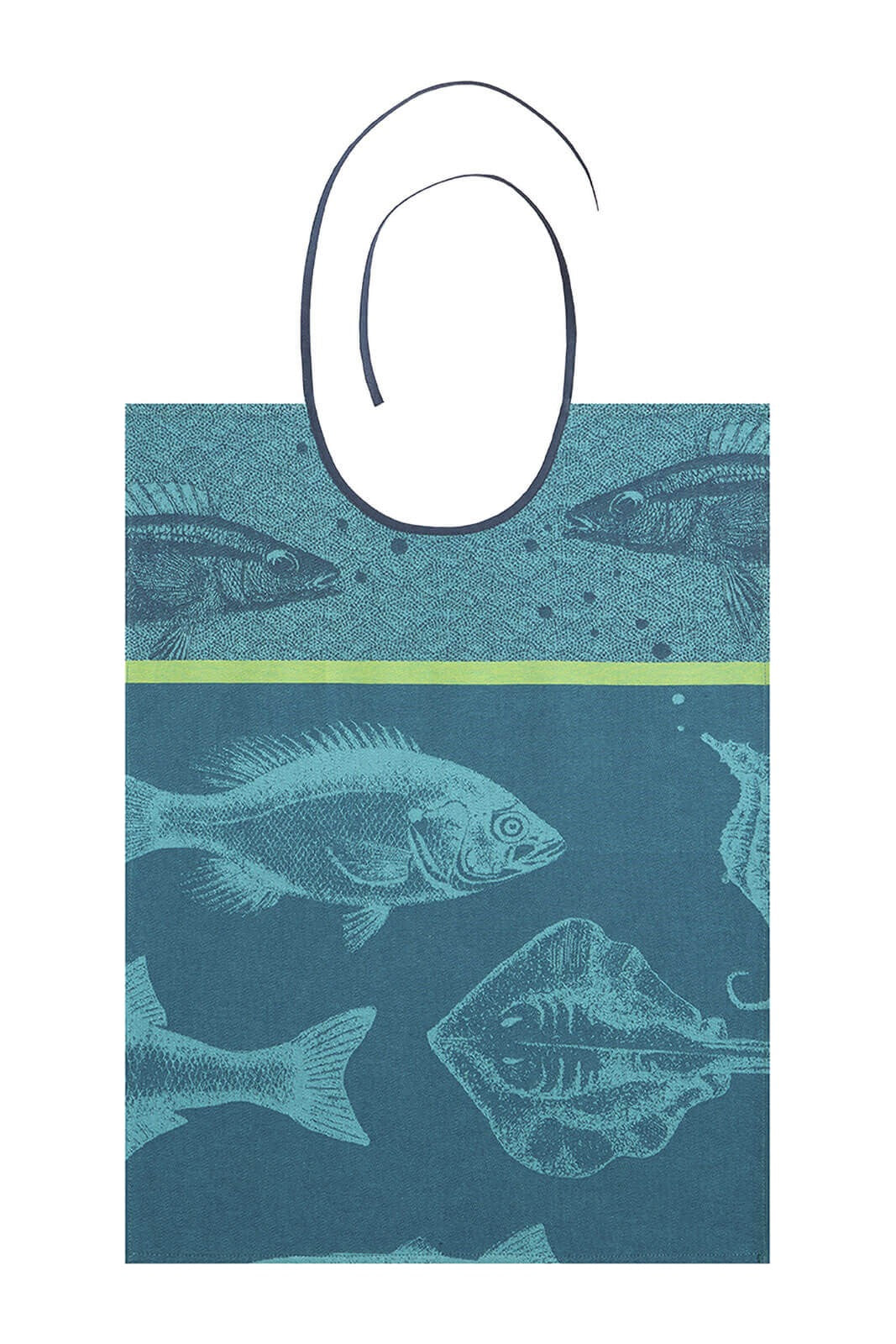 Bavoir jacquard Banc de Poissons – Coucke