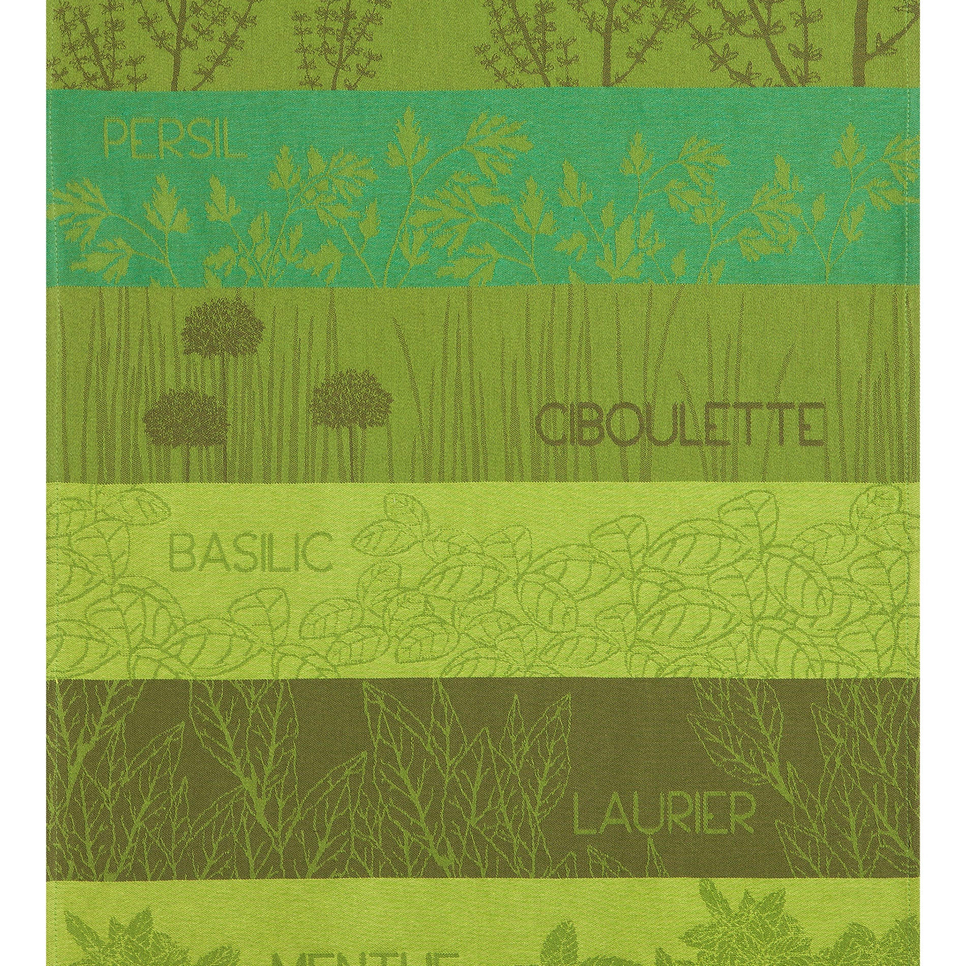 Rectangular Aromatic Herbs Tea Towel