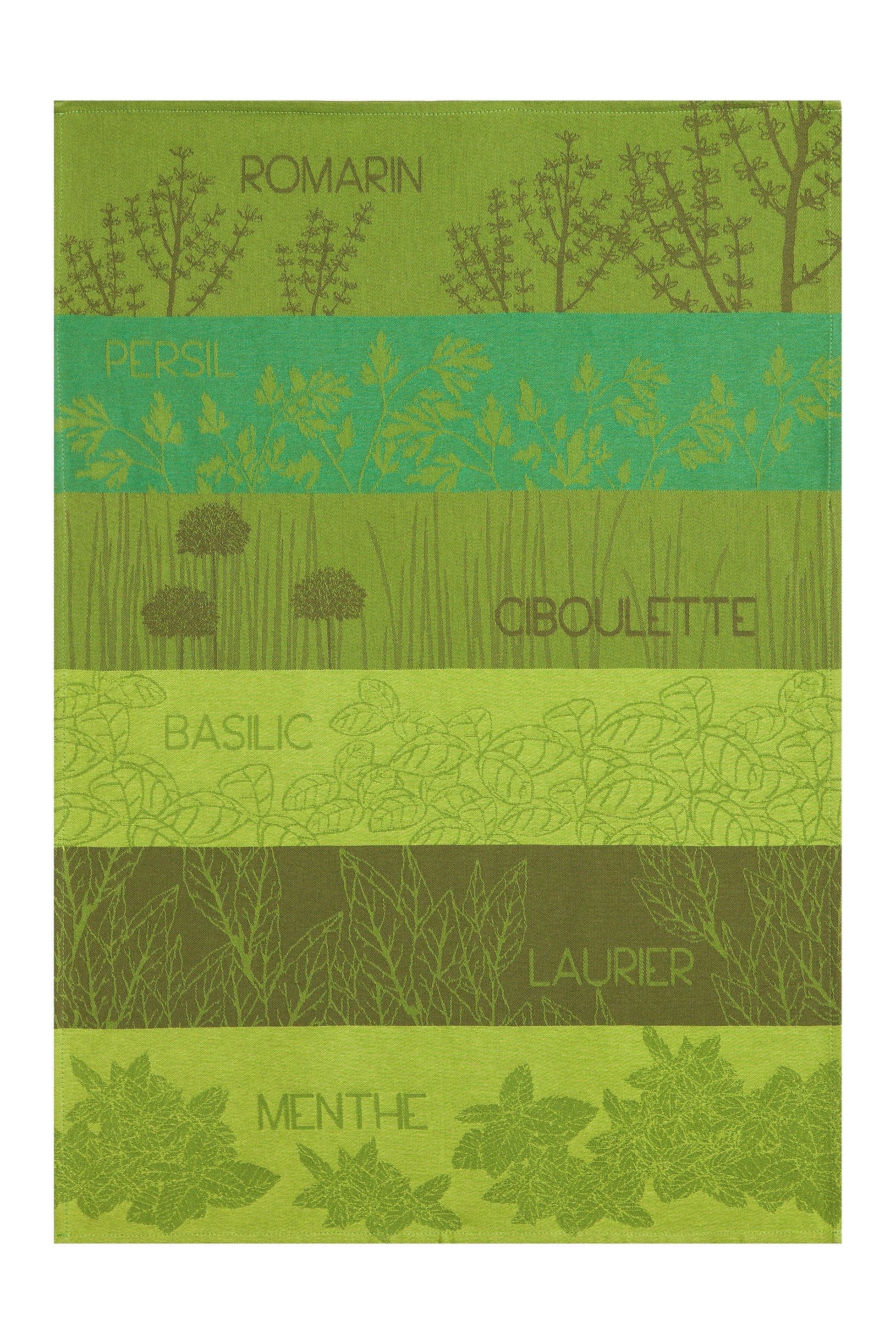 Torchon jacquard Herbes Aromatiques – Coucke