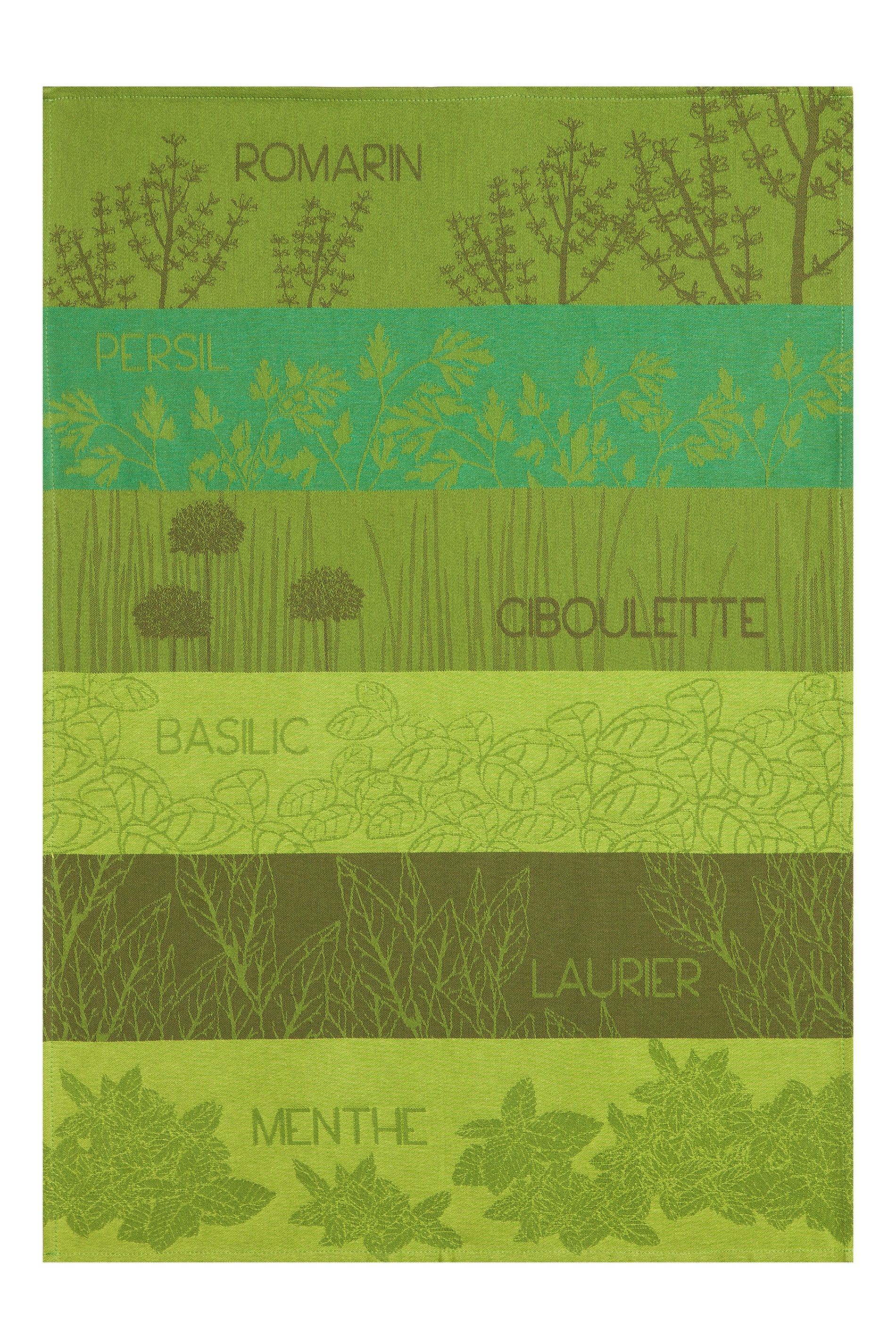 Rectangular Aromatic Herbs Tea Towel