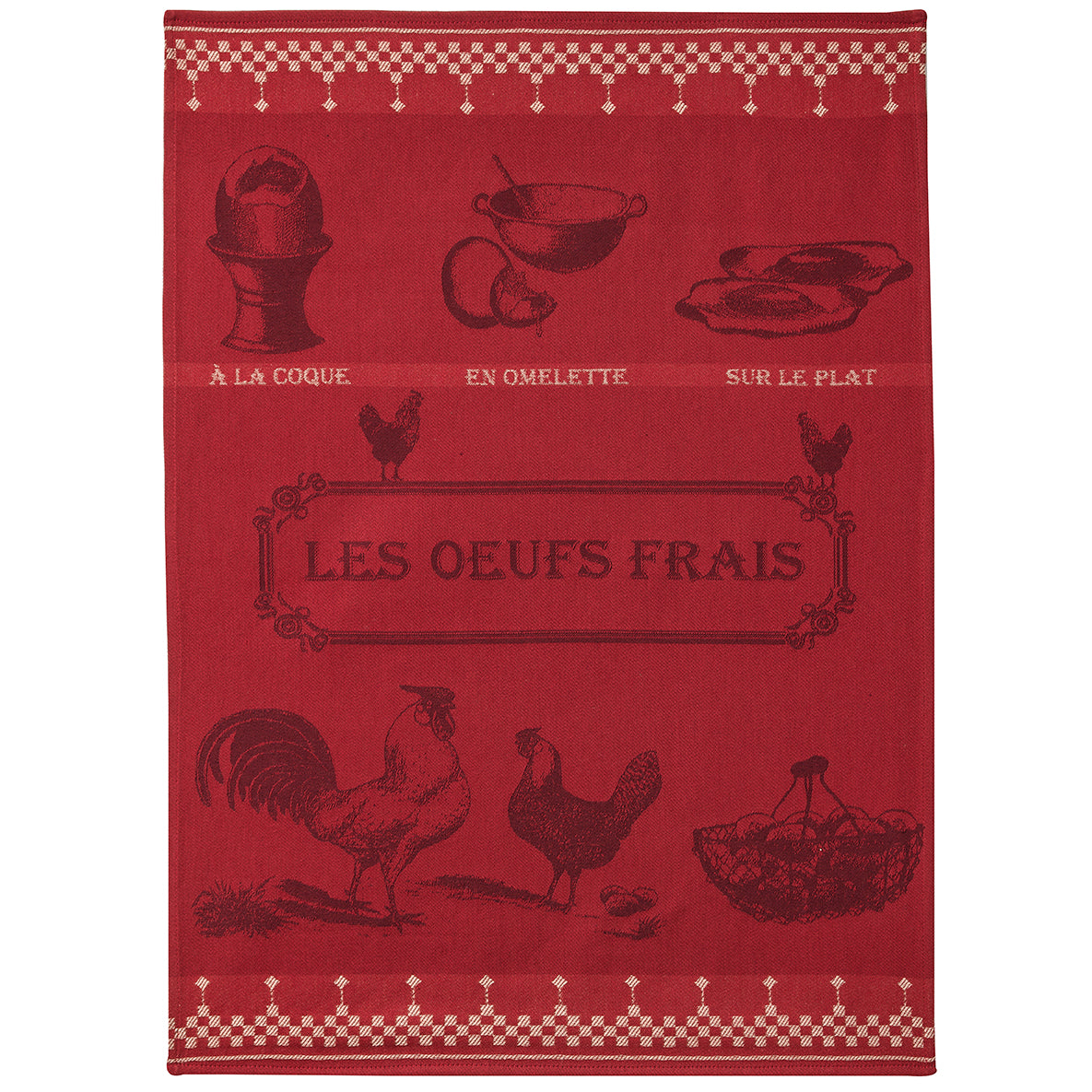 Fresh Eggs Rectangular Tea Towel