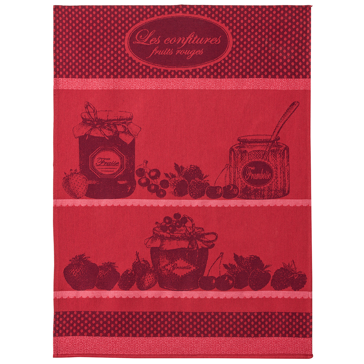 Torchon Confitures Fruits Rouges