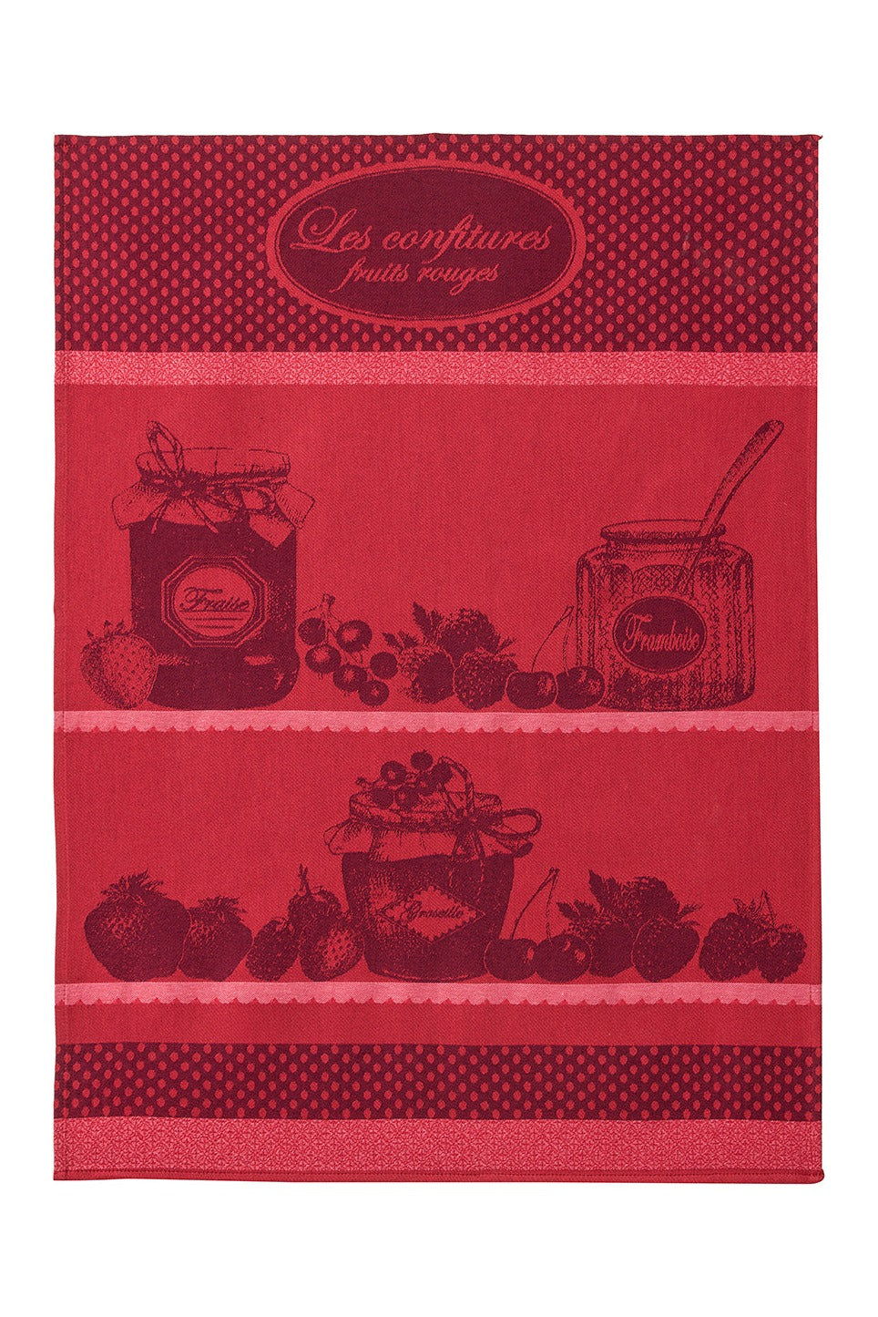 Torchon jacquard Confitures Fruits Rouges – Coucke