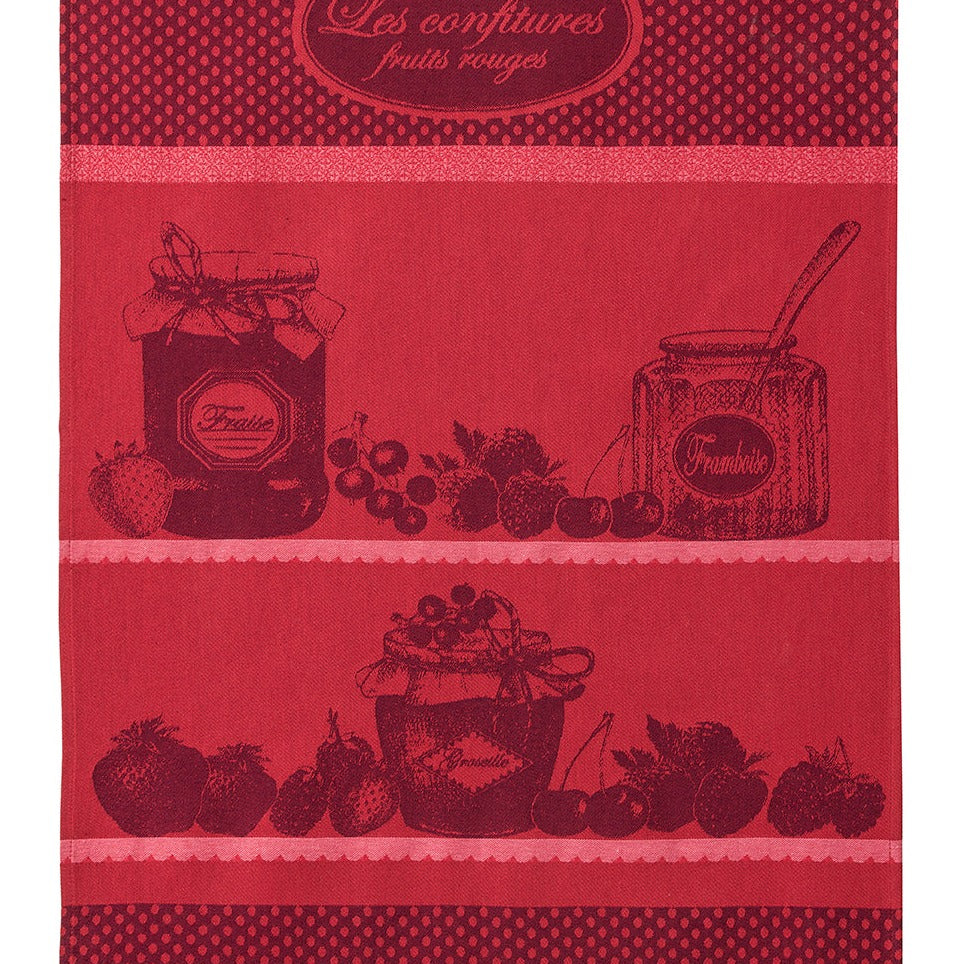 Torchon jacquard Confitures Fruits Rouges – Coucke