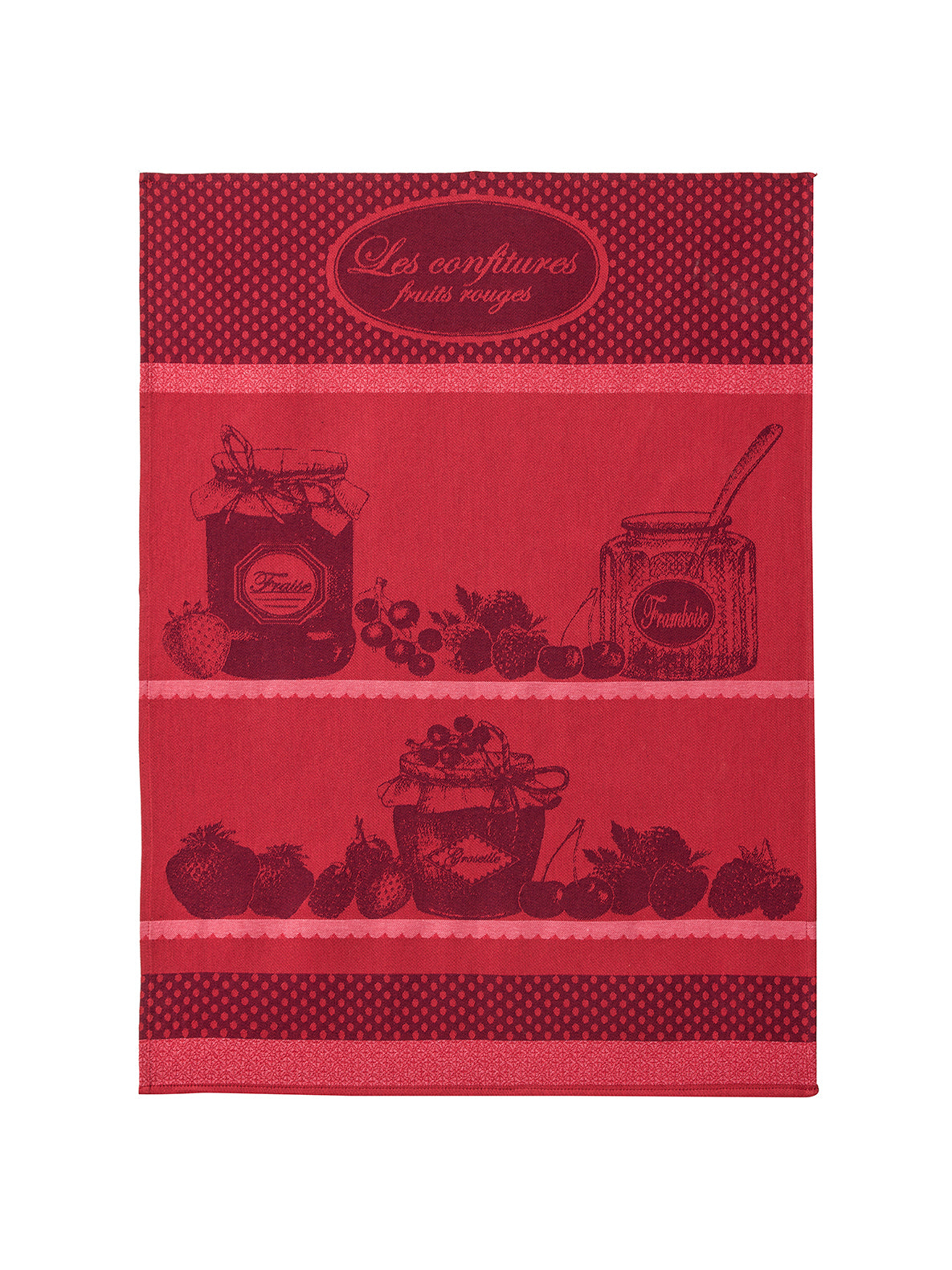 Torchon Confitures Fruits Rouges