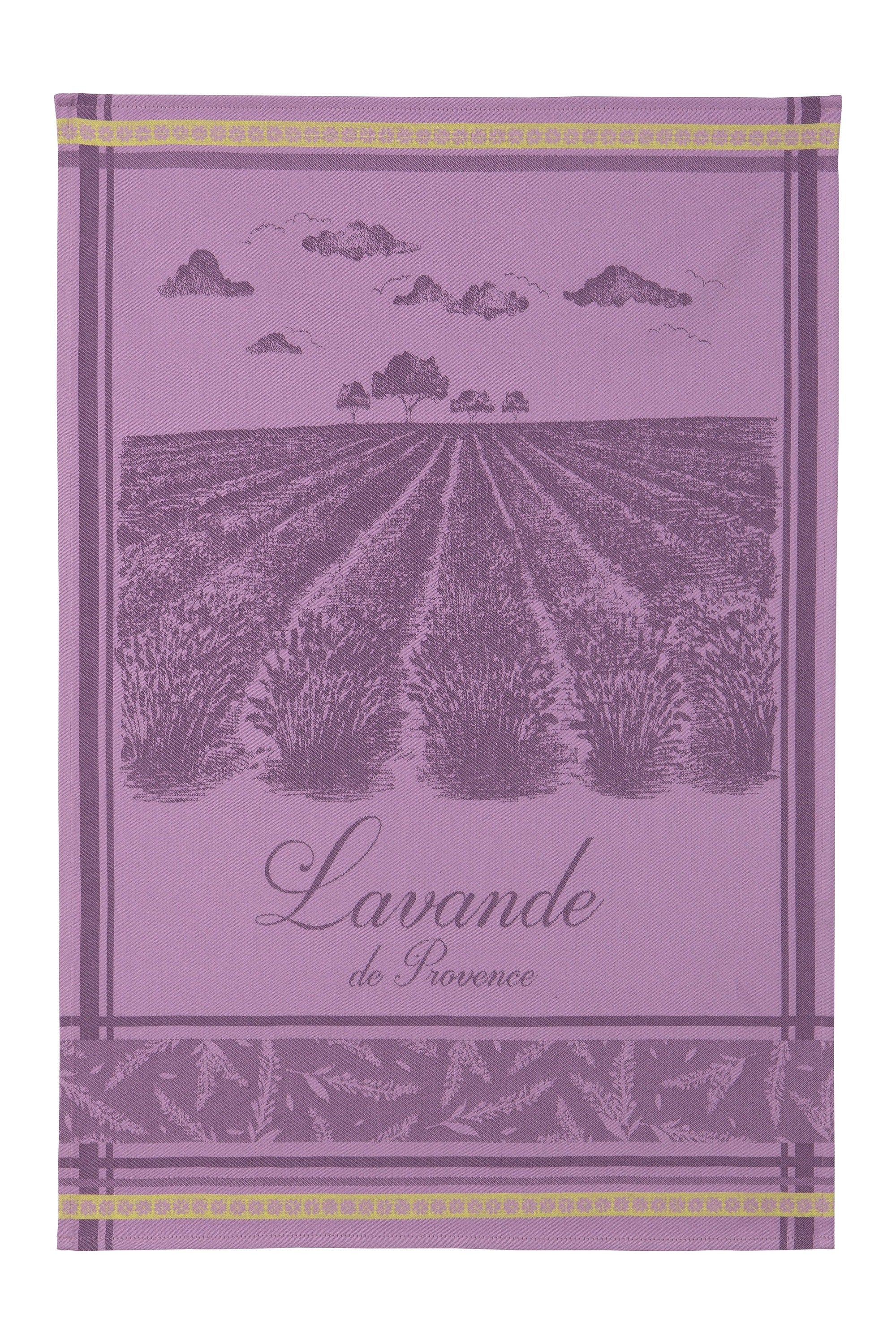 Torchon jacquard Champs de Lavande – Coucke