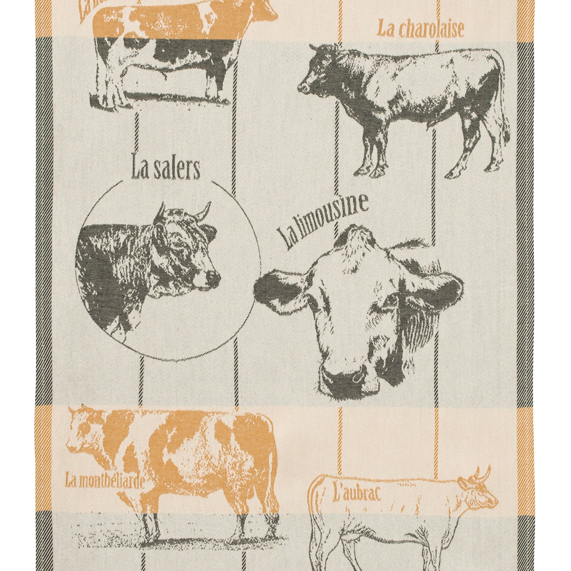 Torchon jacquard Races bovines – Coucke