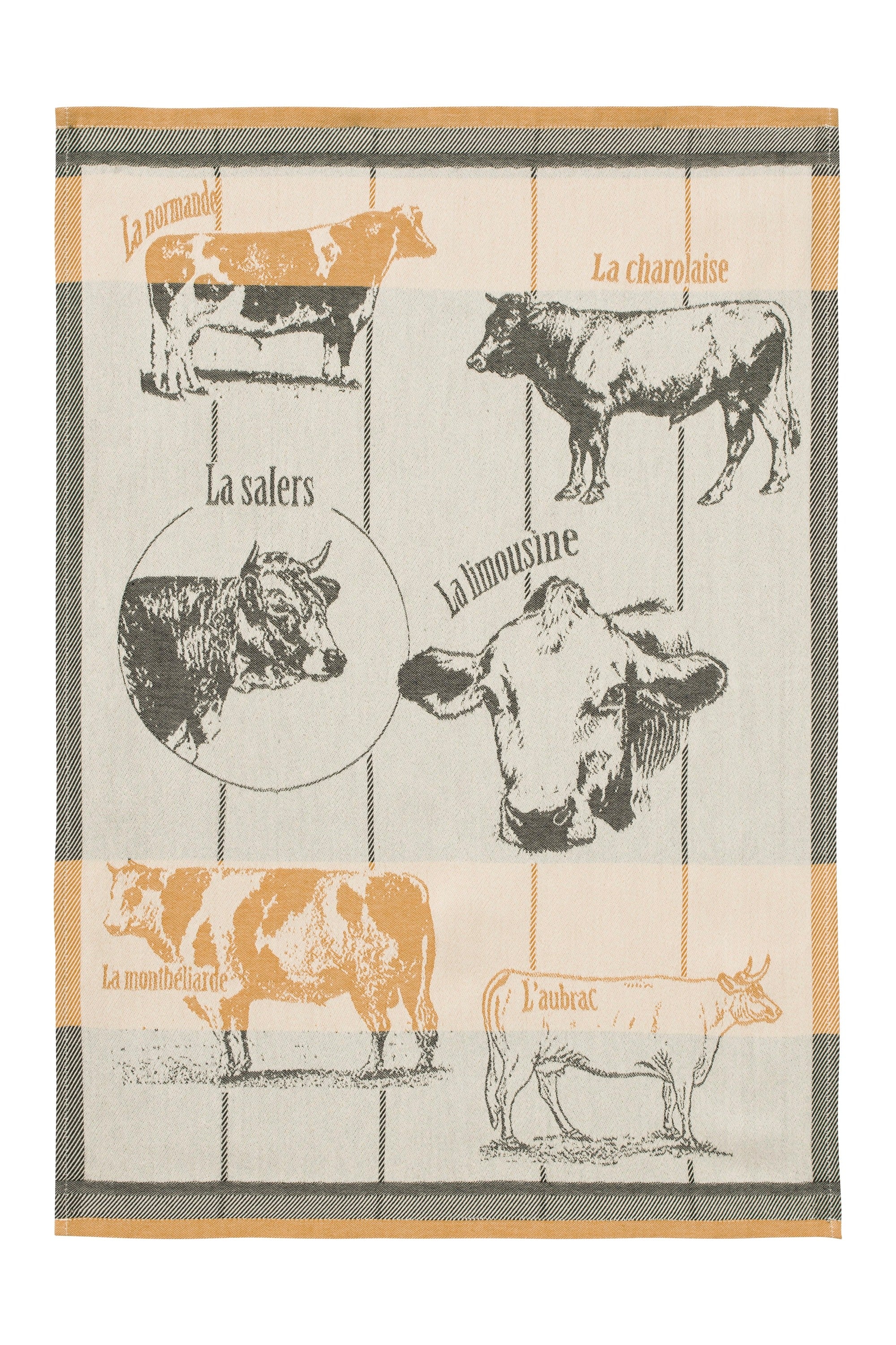 Torchon jacquard Races bovines – Coucke