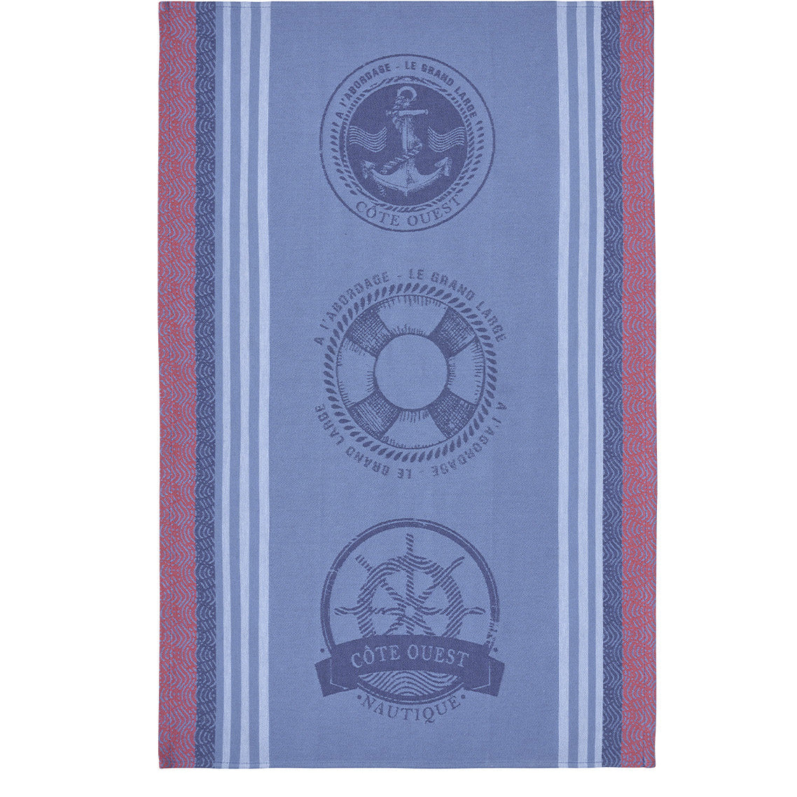 Torchon jacquard Nautique 50x75 cm