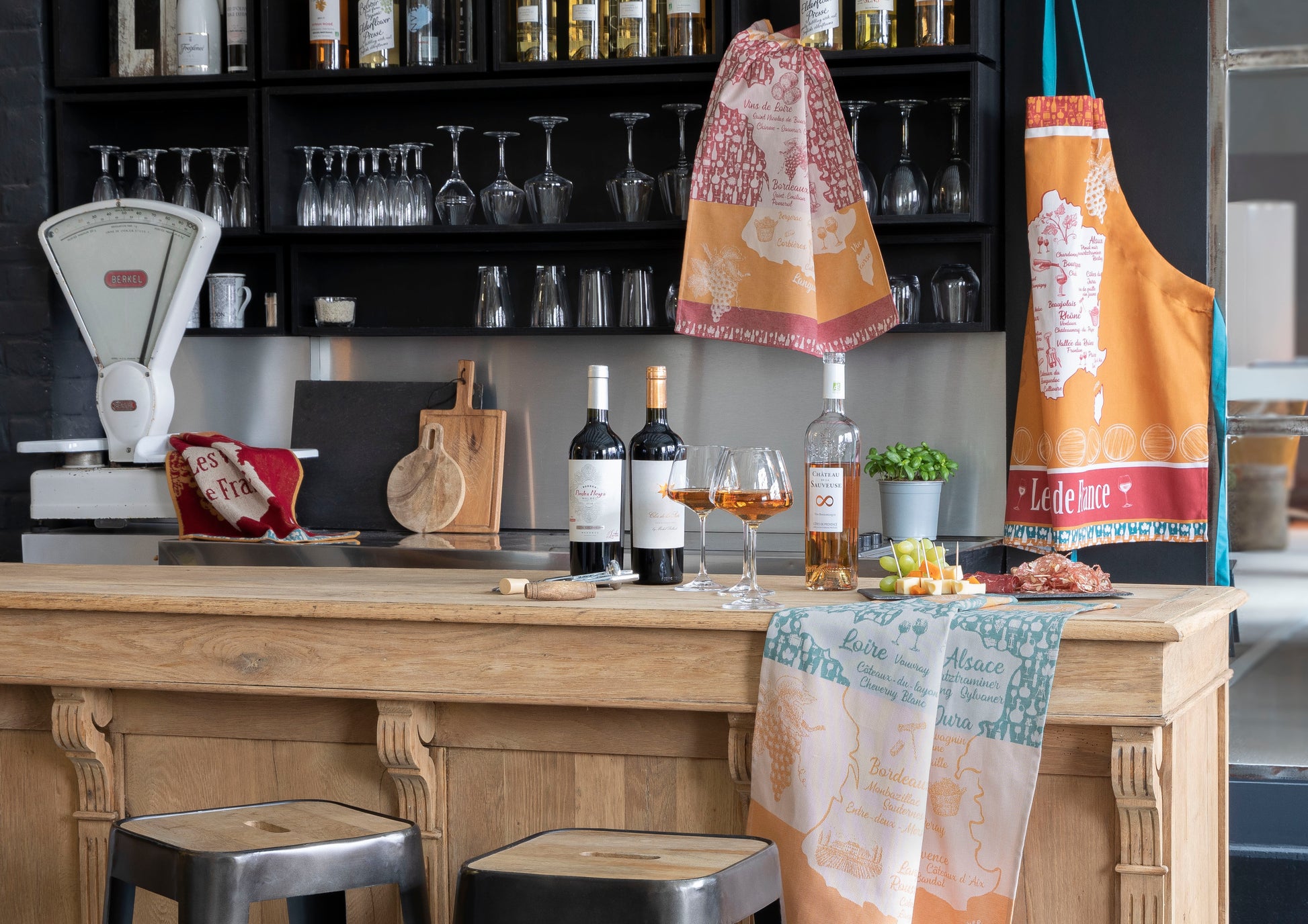 Torchon Vins Rouges de France