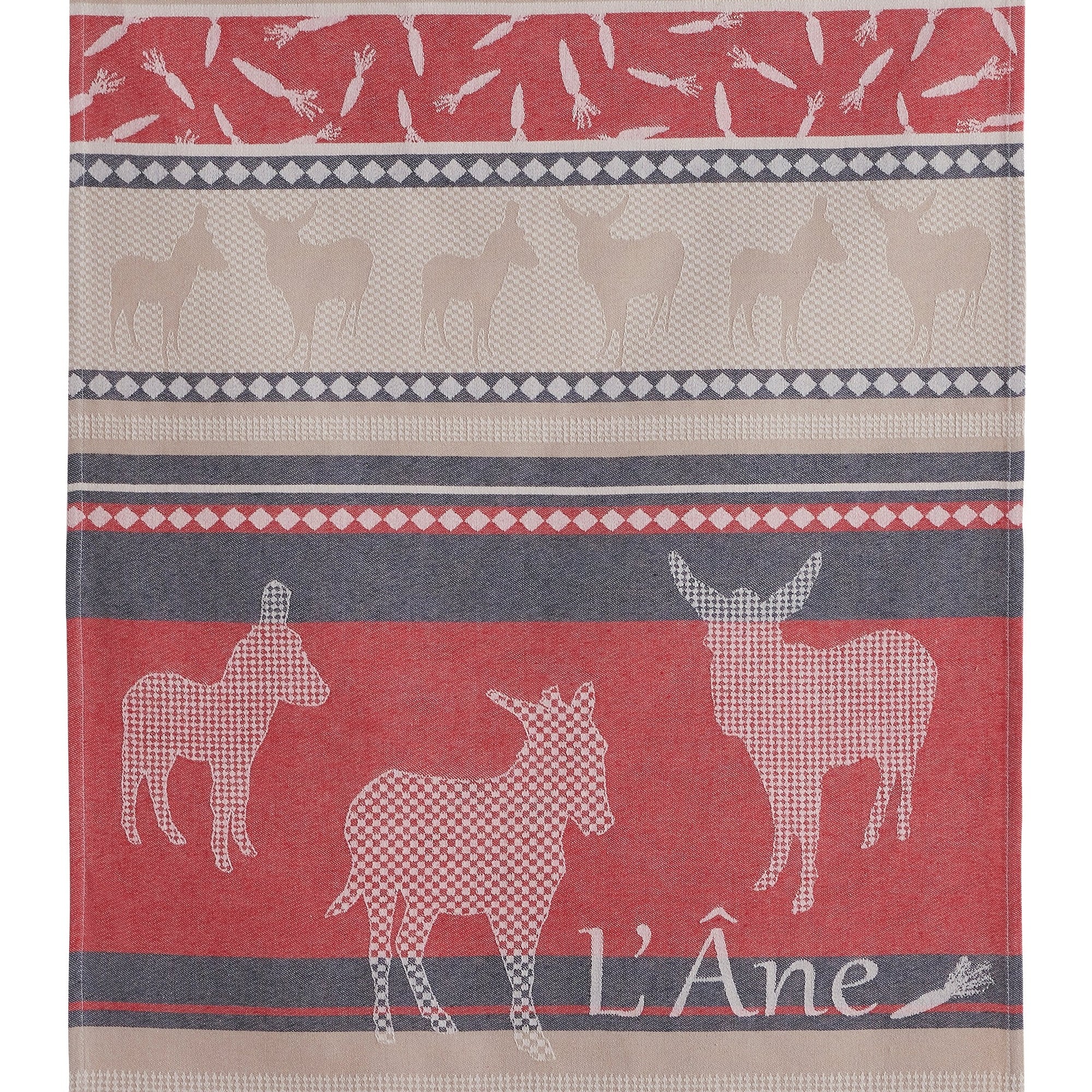 Torchon jacquard Les Ânes – Coucke