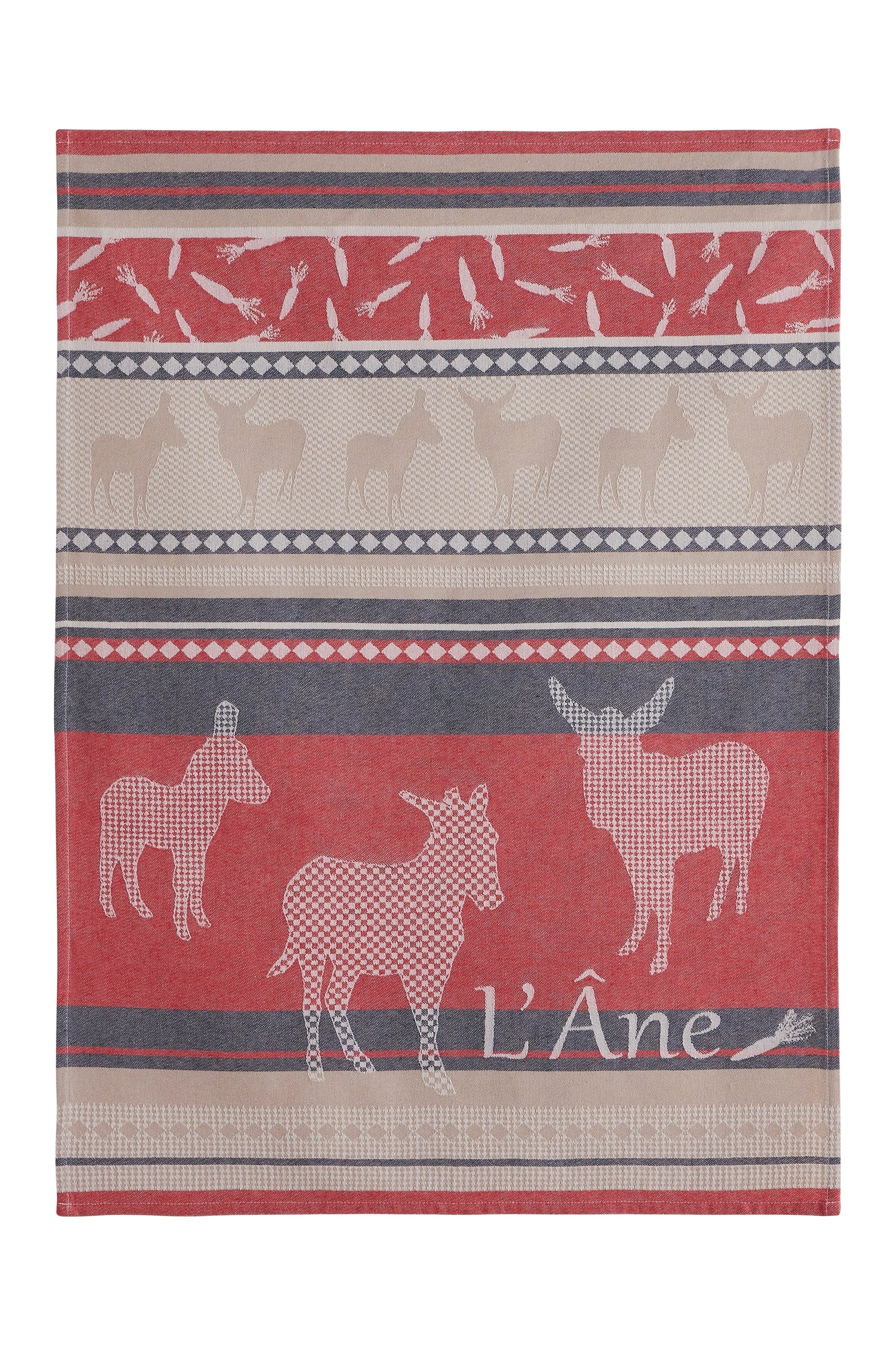 Torchon jacquard Les Ânes – Coucke