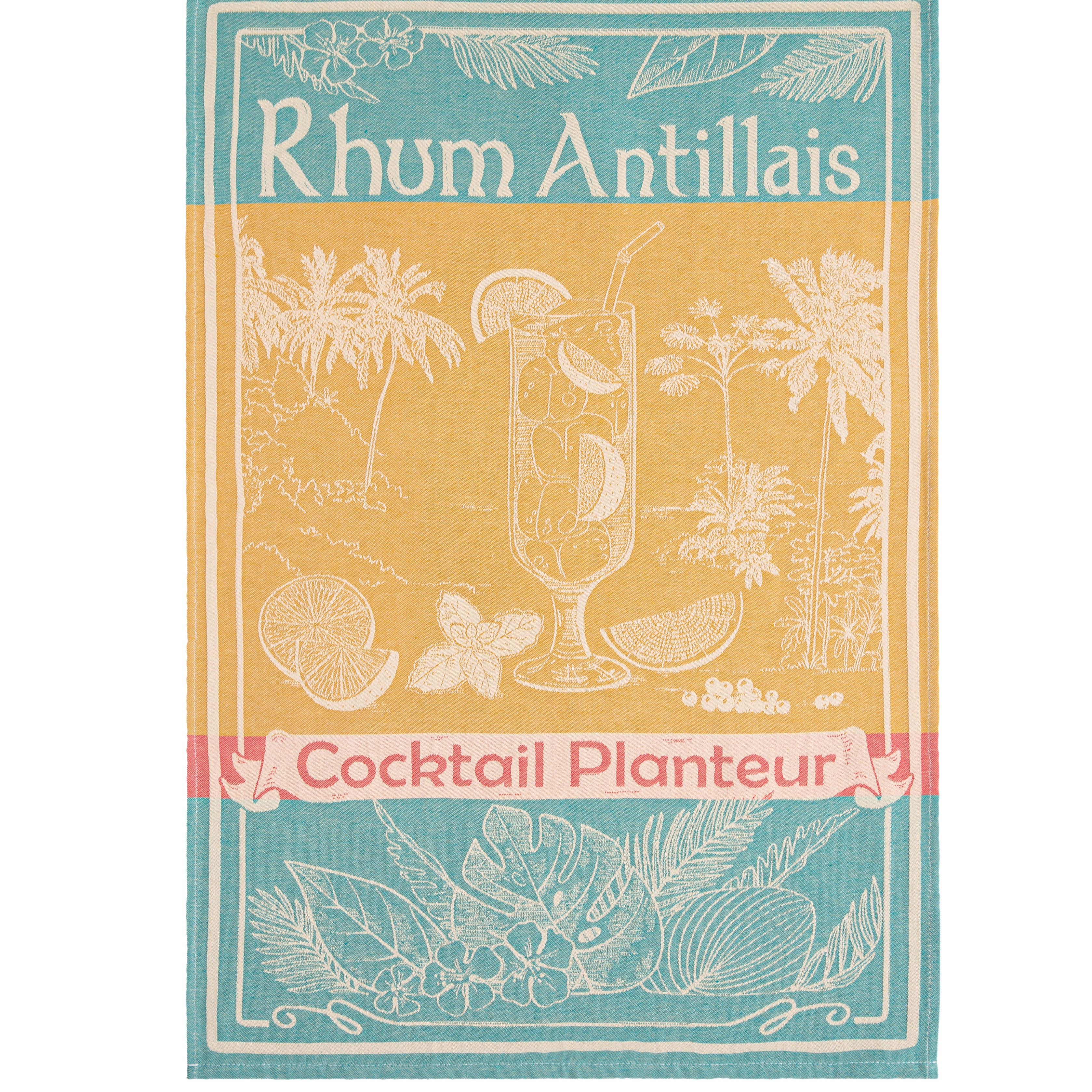 Rectangular West Indies Rum Tea Towel