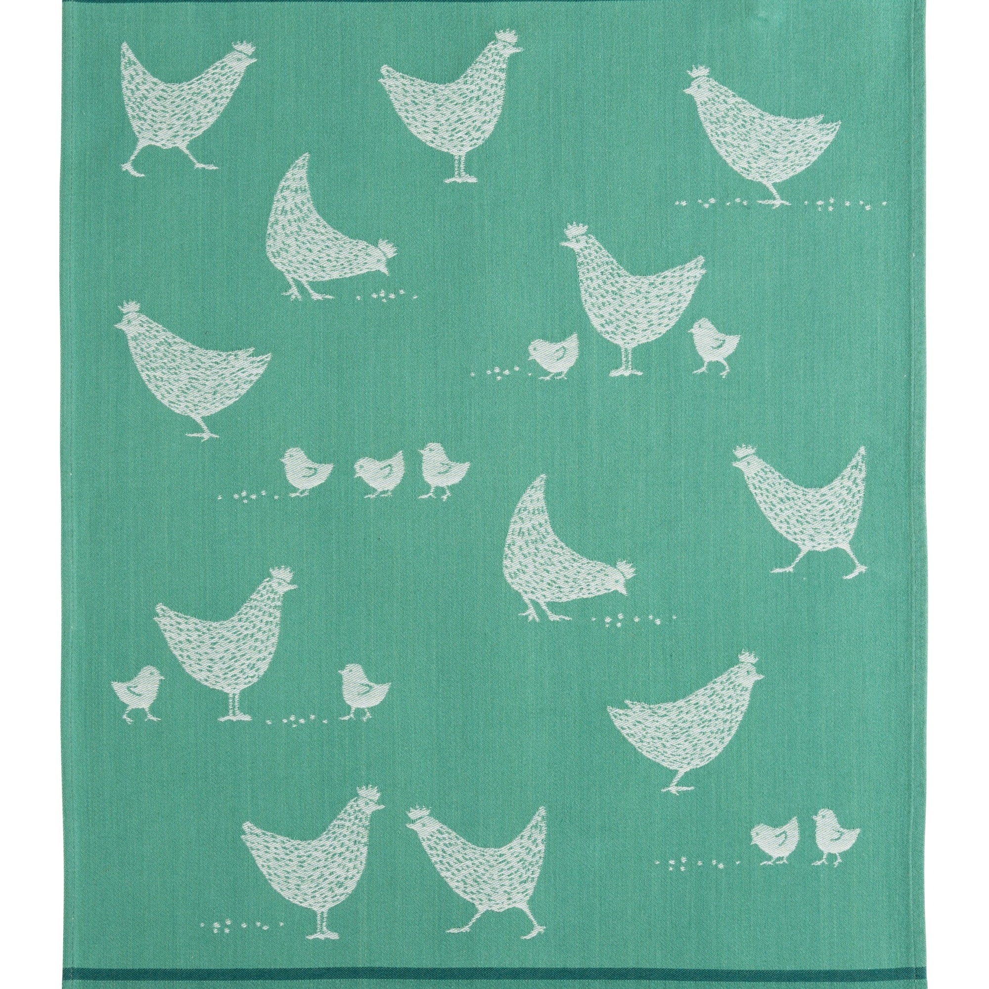 Torchon jacquard Poulettes – Coucke