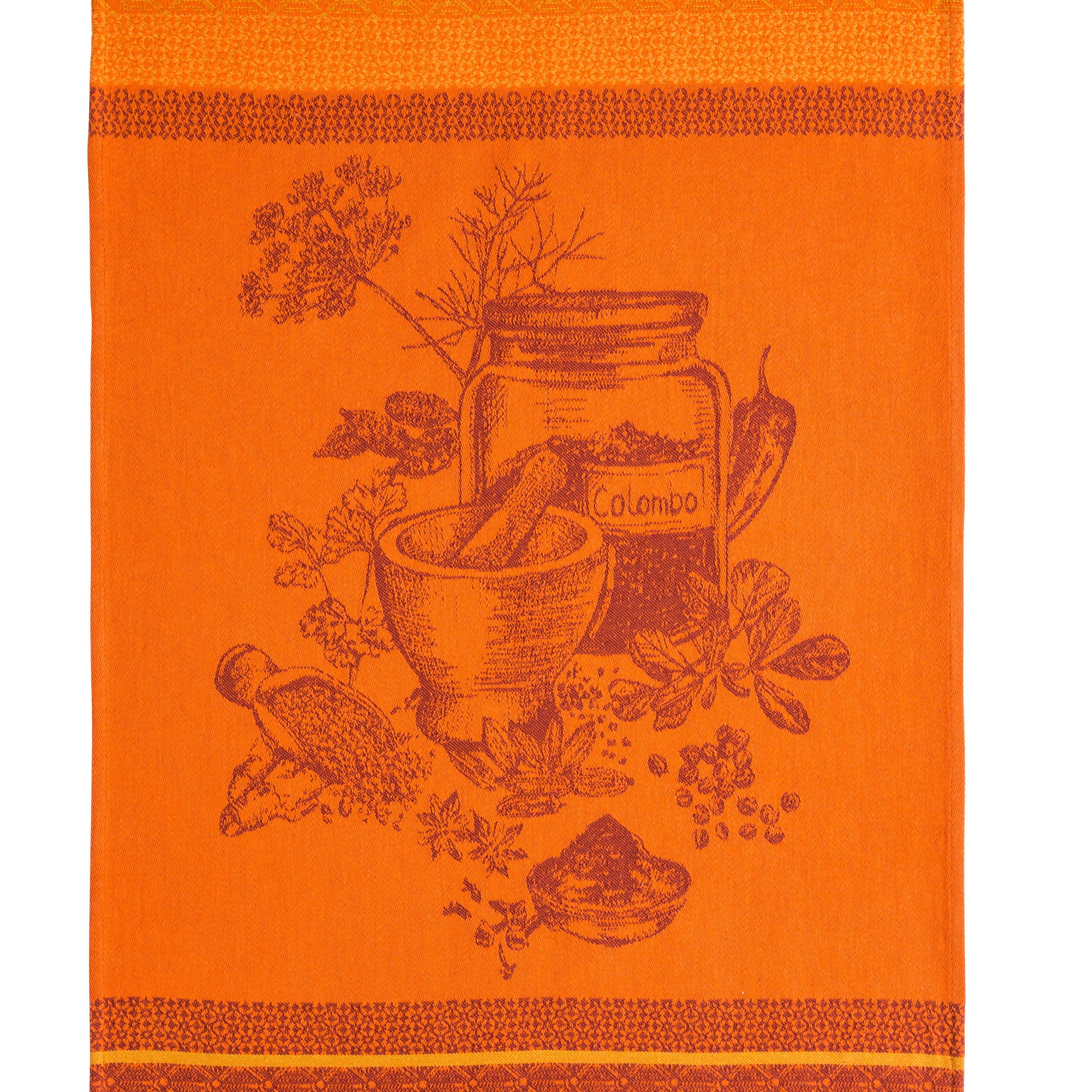 Torchon jacquard Épices Colombo