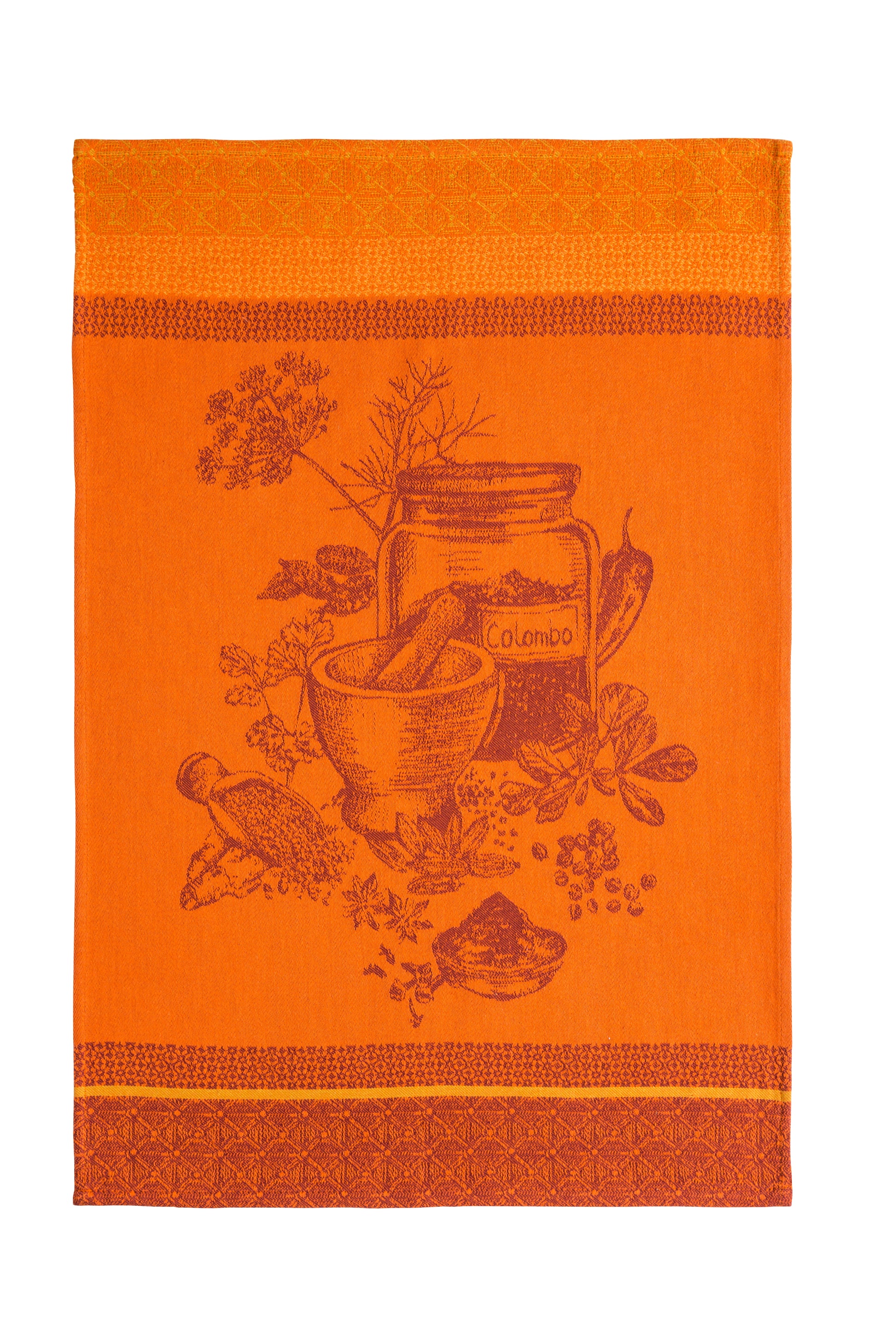 Torchon jacquard Épices Colombo