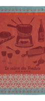 Torchon jacquard La Saison des Fondues – Coucke