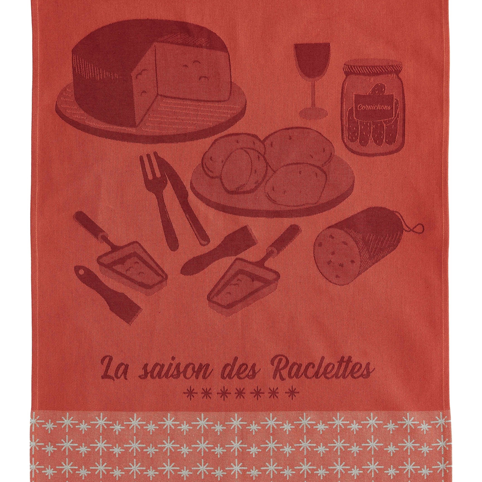 Torchon jacquard La Saison des Raclettes – Coucke